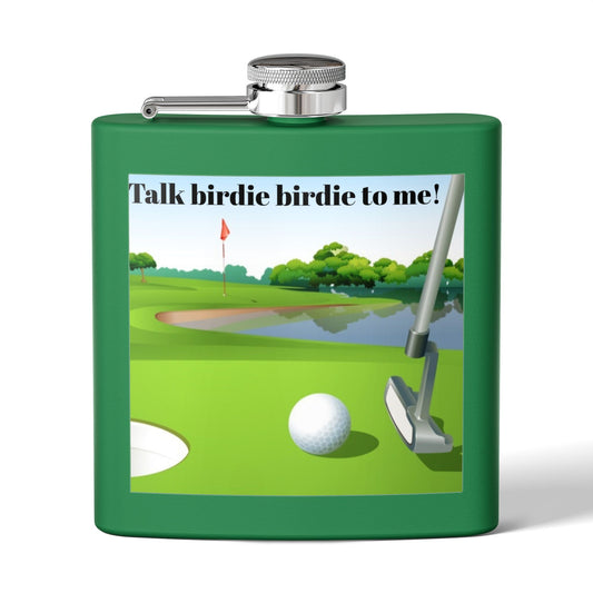 Talk Birdie to Me Sleek Stainless Steel Flask