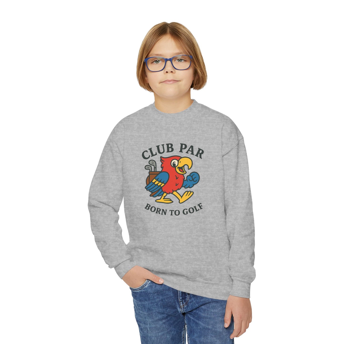 Club Par Born to Golf Youth Crewneck Sweatshirt