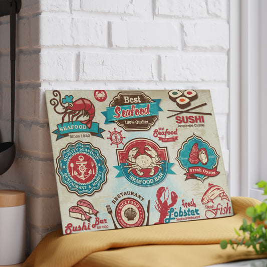 seafood and sushi  Cutting Board