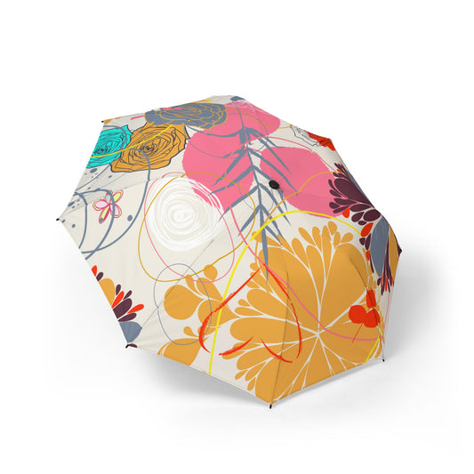 abstract pop art Umbrella - Semi-Automatic Foldable Design