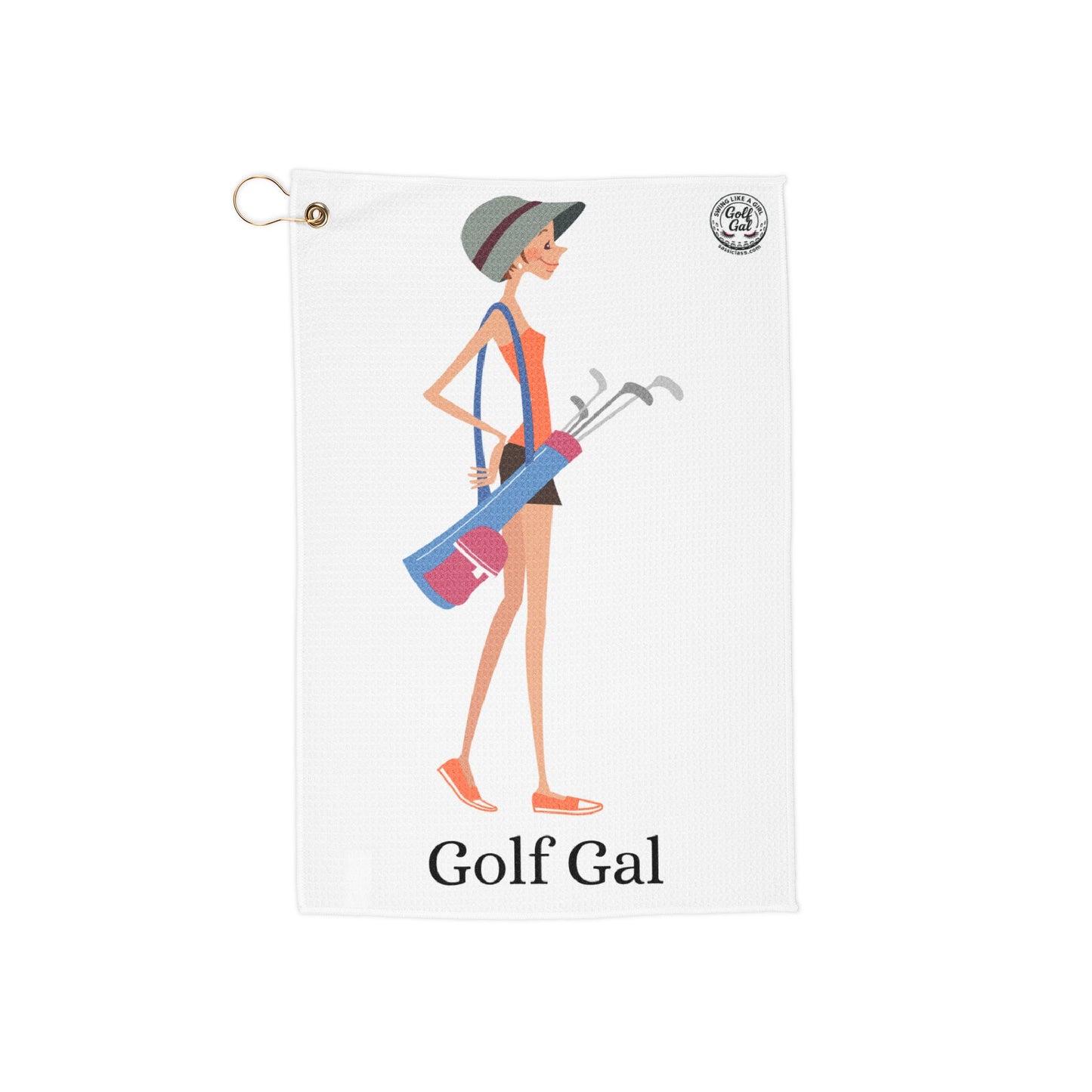 Golf Gal Golf Towel Poppy