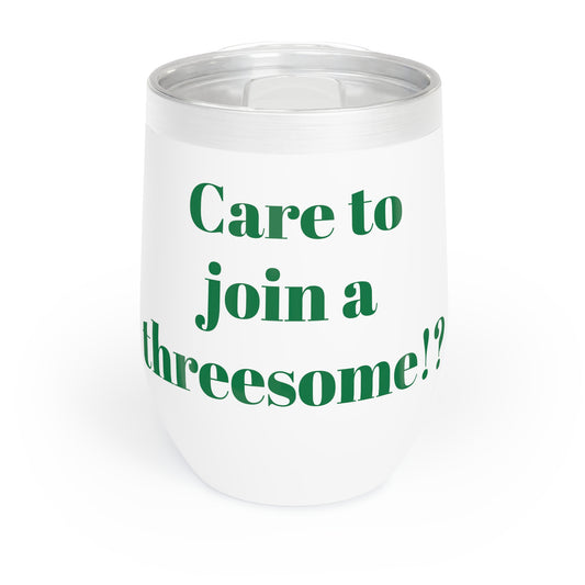 green threesome golf Wine Tumbler