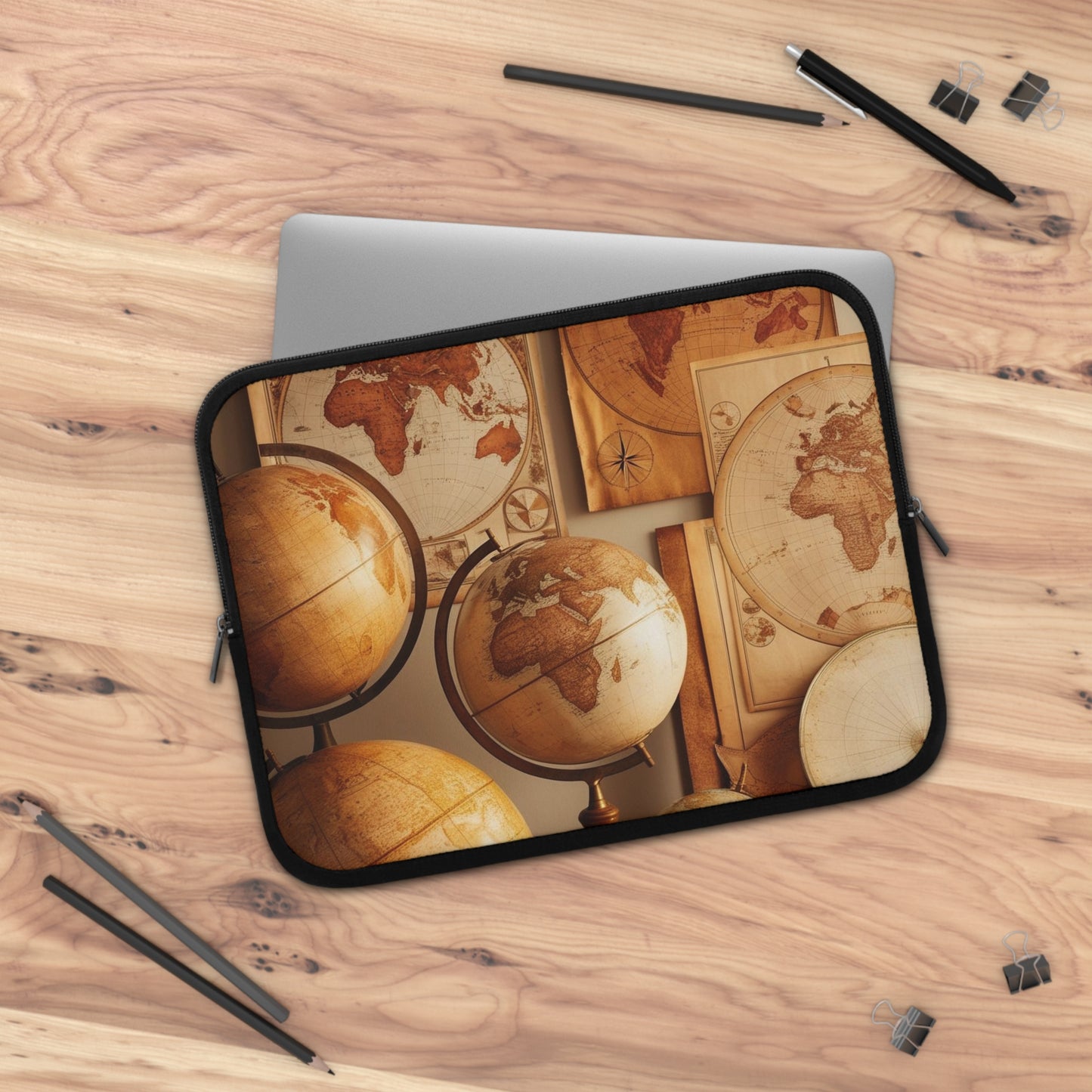 globes and maps Laptop Sleeve