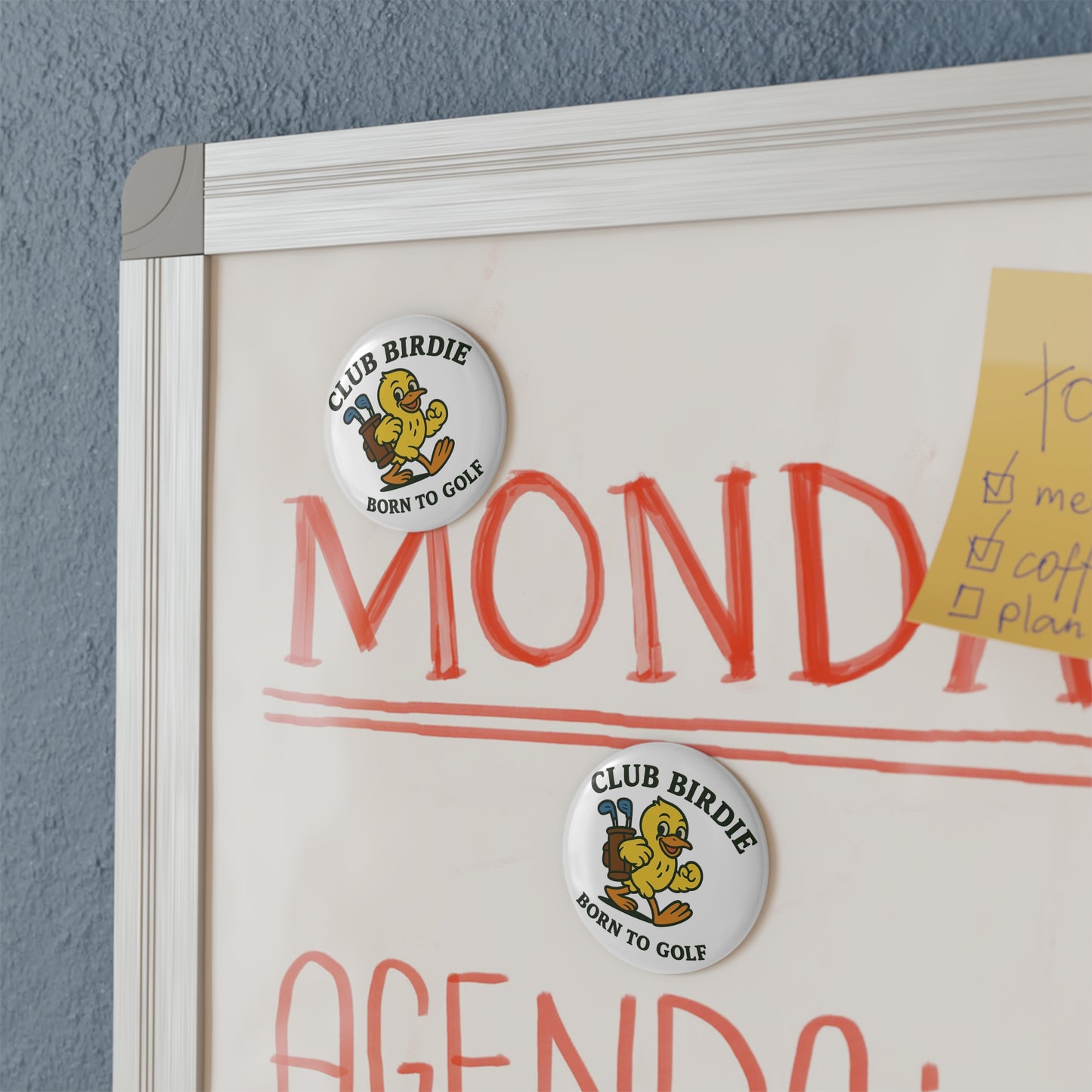 Club Birdie Born to Golf Button Magnet