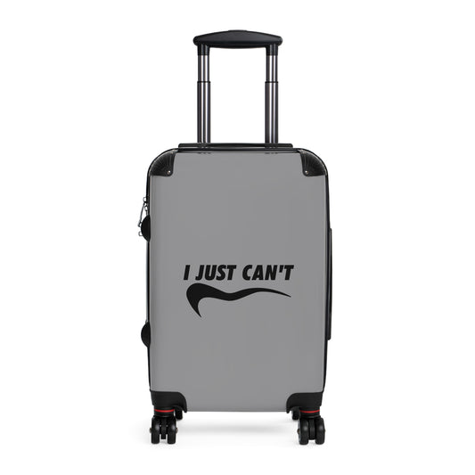 Travel Suitcase with Humor - "I Just Can't"