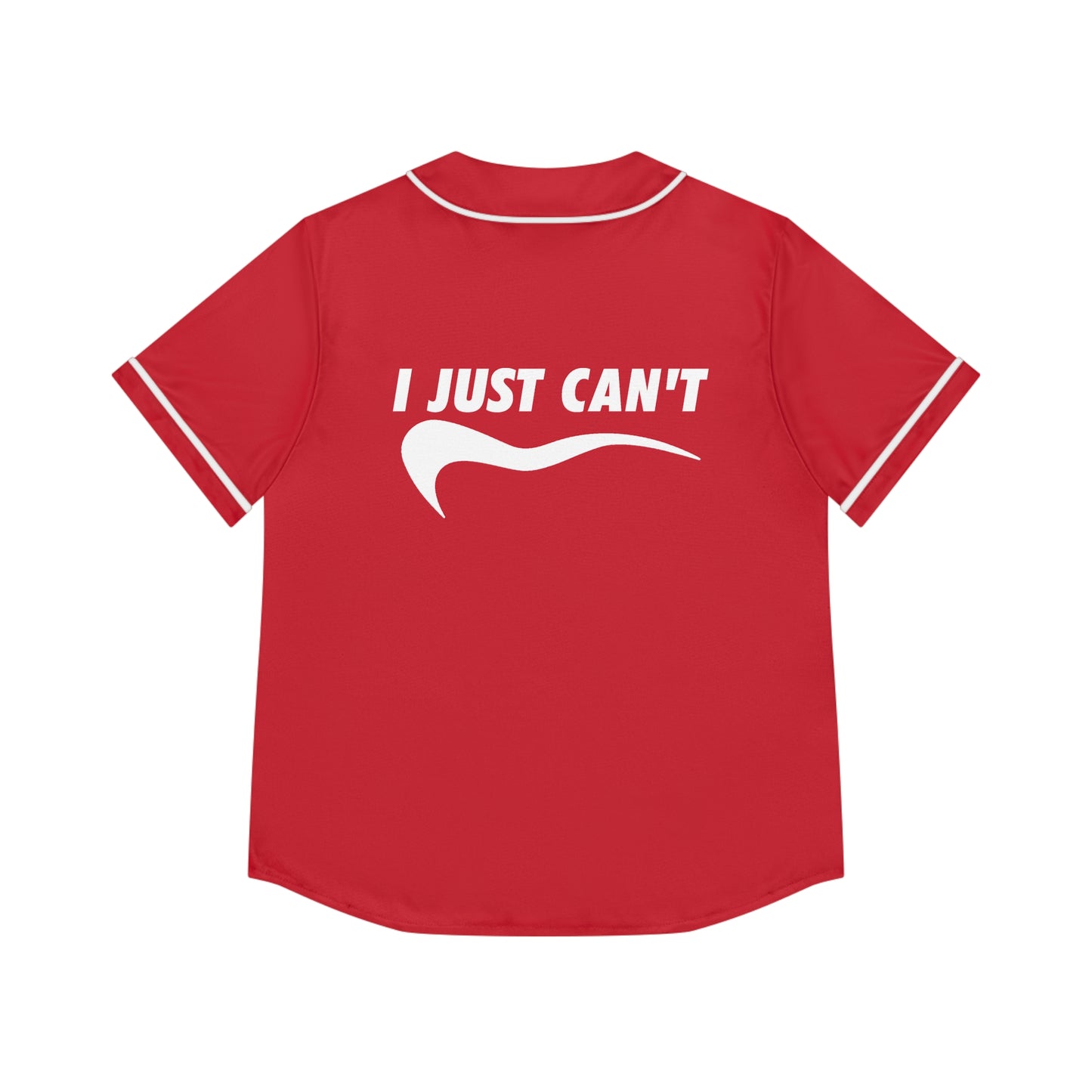 red I just can't Women's Baseball Jersey