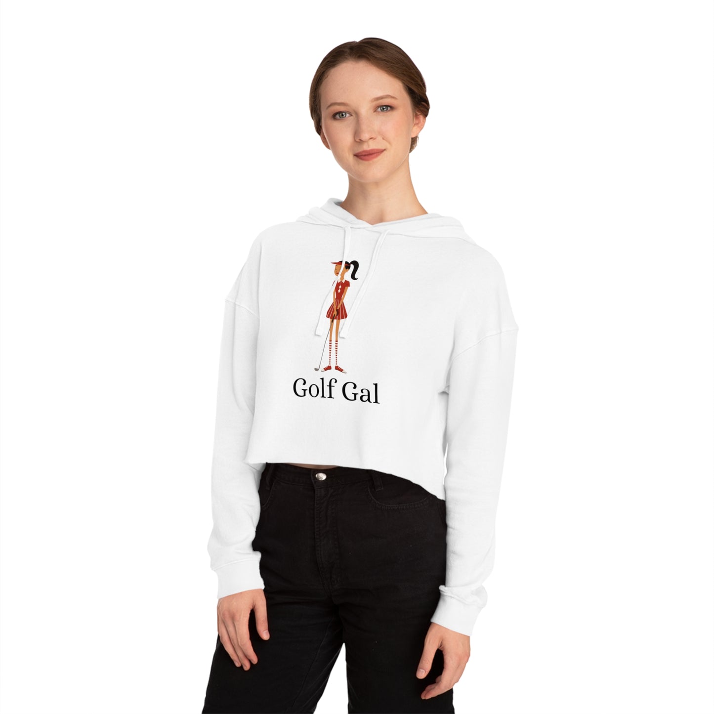 Golf Gal Women's Cropped Sweatshirt Ruby