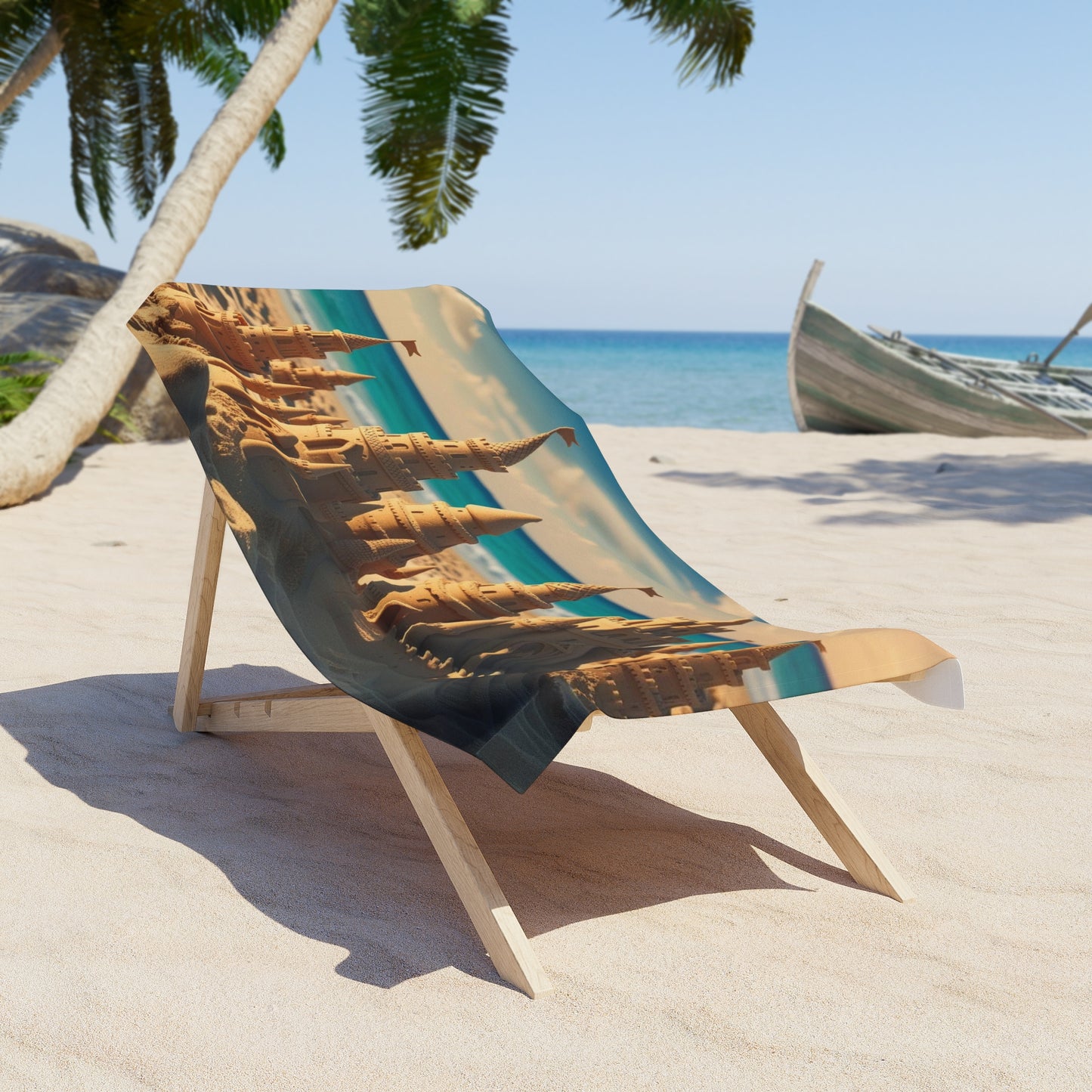sand castle Beach Towel