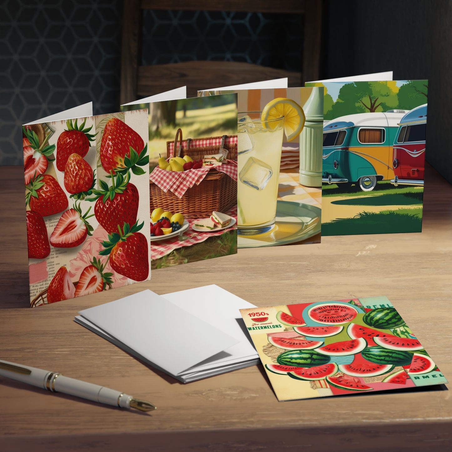 fun picnic Greeting Cards (5-Pack)