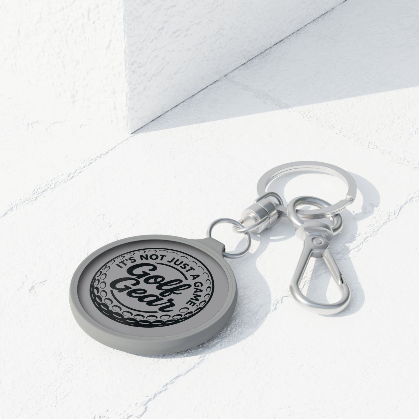 Grey Golf Gear Keyring Tag