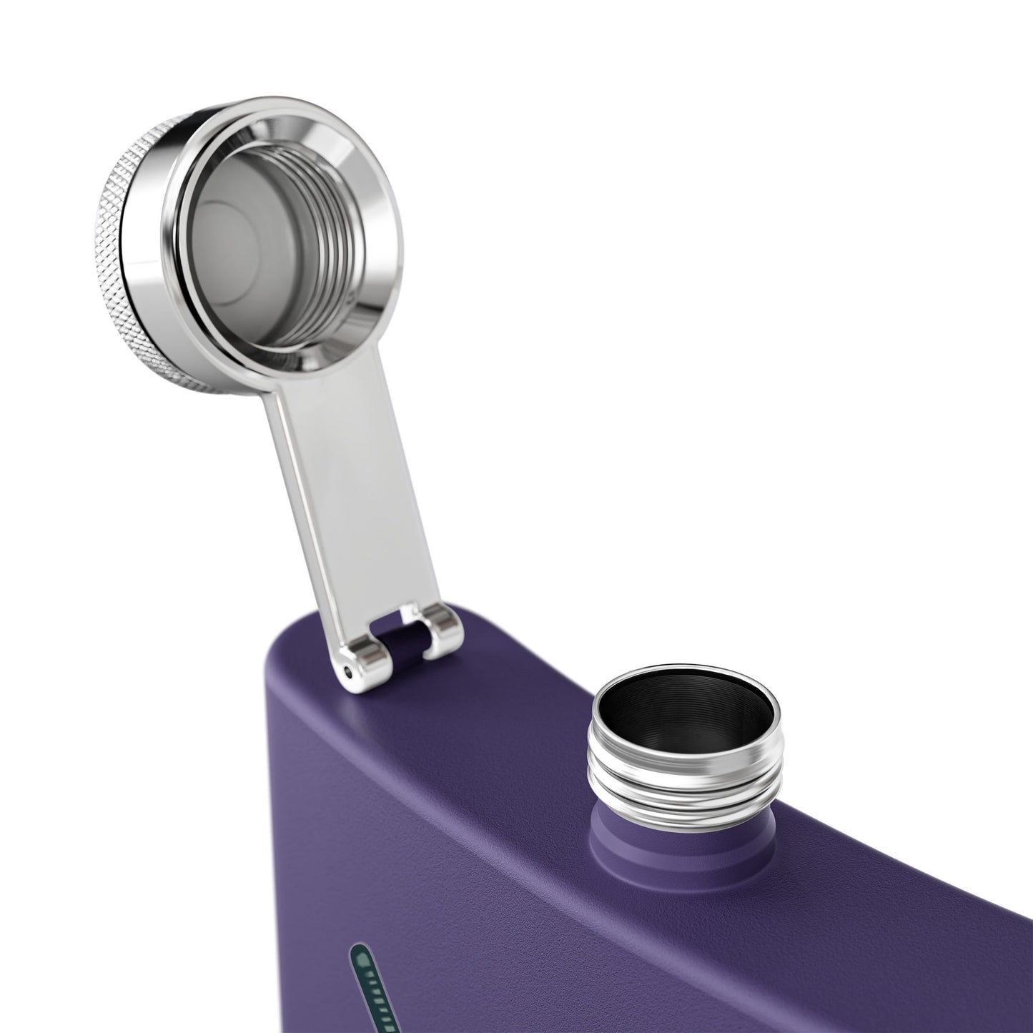 Golf Clubs and Wine Sleek Stainless Steel Flask