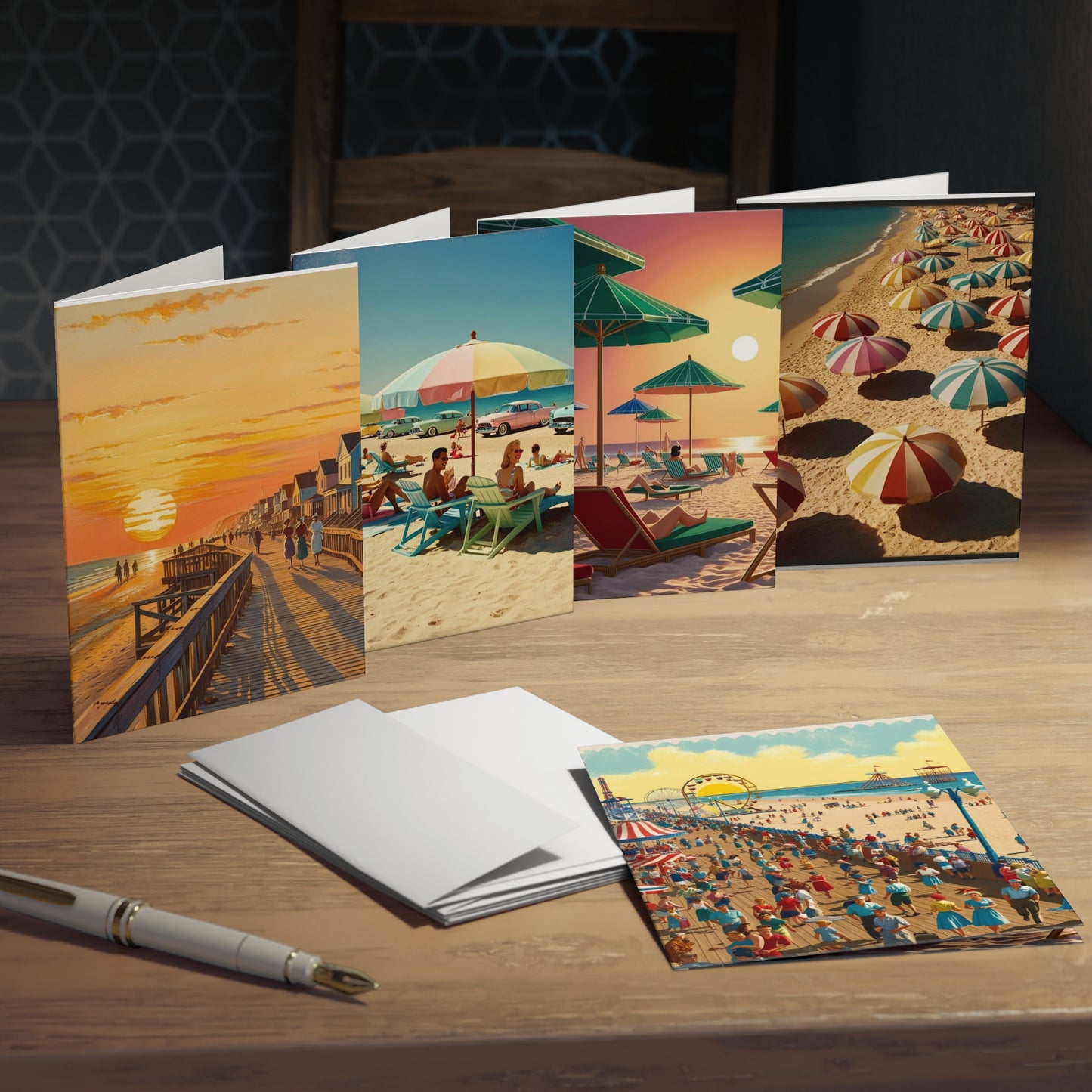 boardwalks and beaches Greeting Cards (5-Pack)