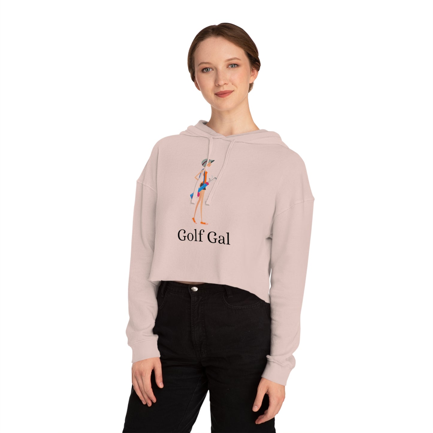 Golf Gal Women's Cropped Sweatshirt Poppy