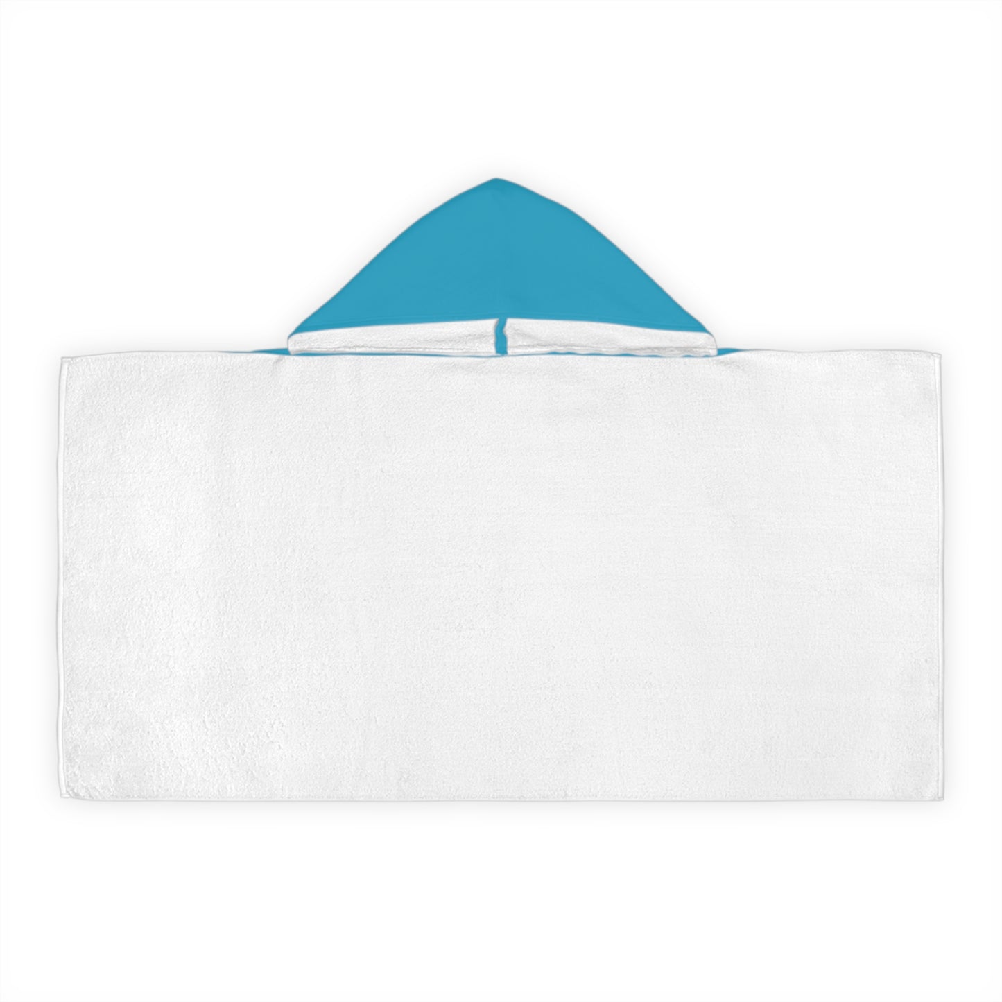 Turquoise Smiley Face Kids Hooded Towel/ Beach Cover-Up
