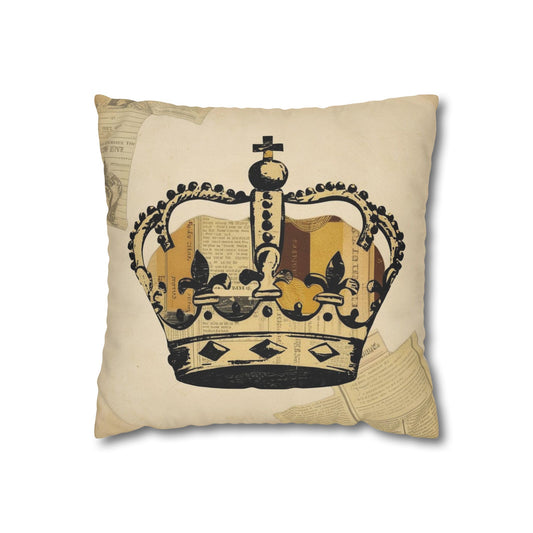 Crown Canvas Pillow cover