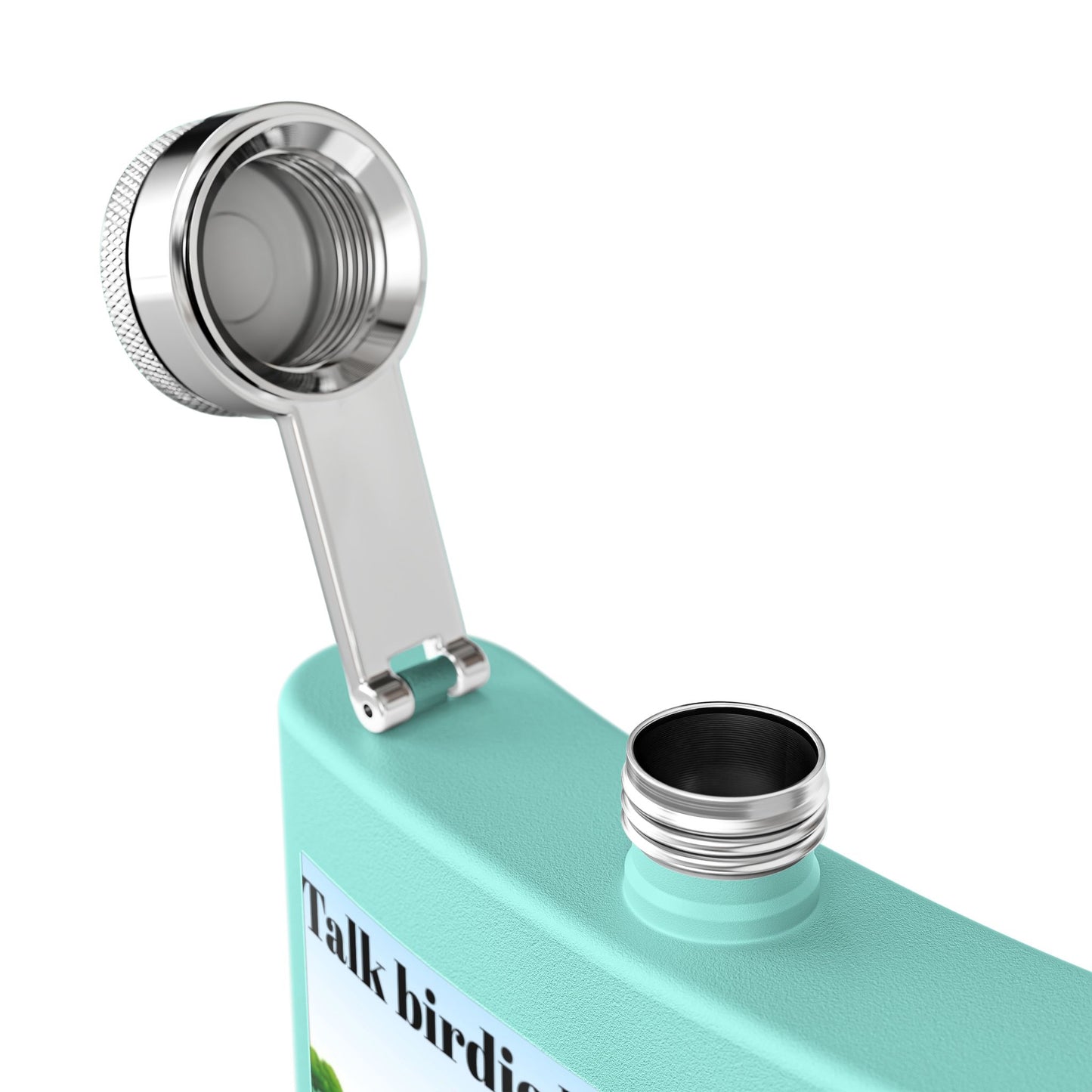 Talk Birdie to Me Sleek Stainless Steel Flask