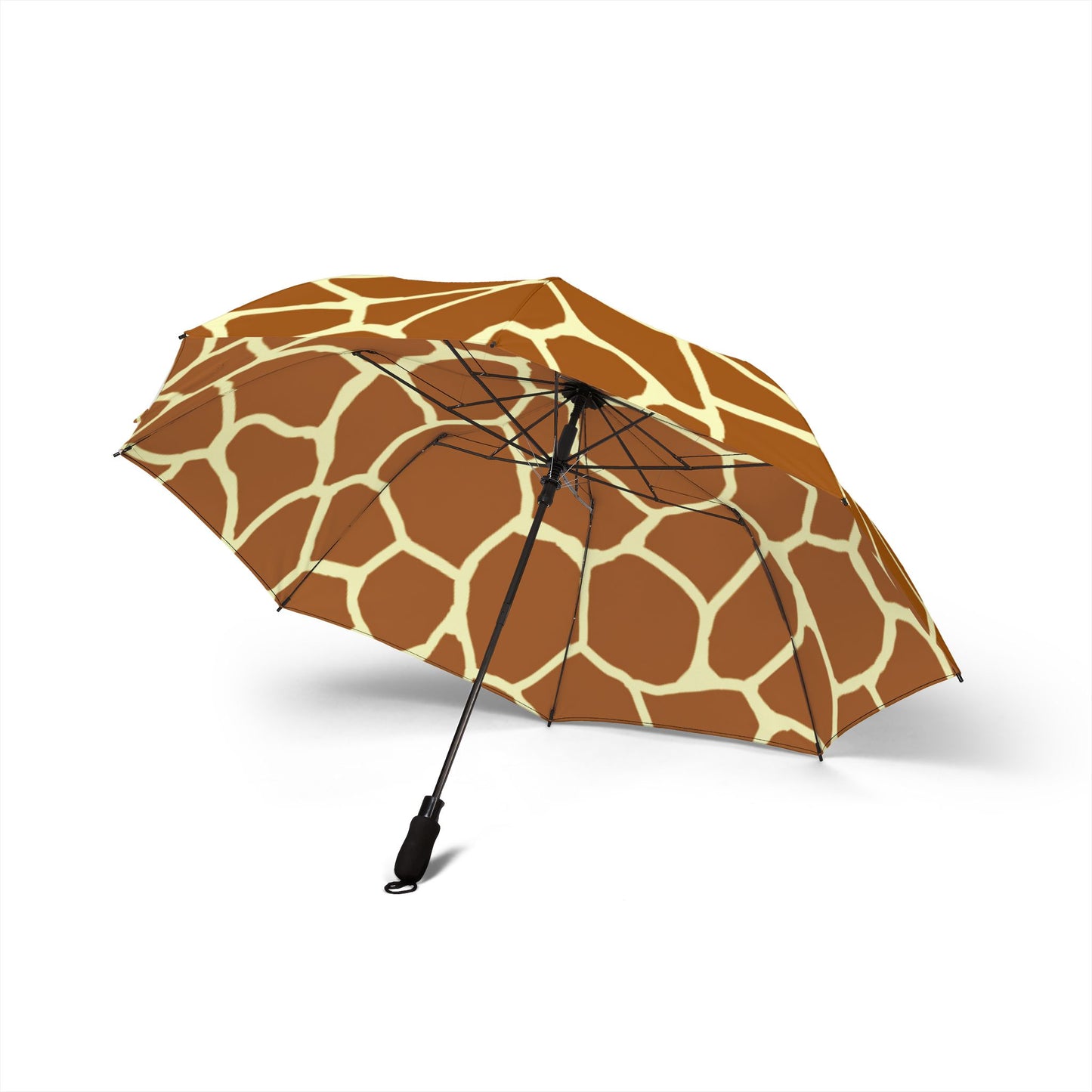 giraffe print Umbrella - Semi-Automatic Foldable Design