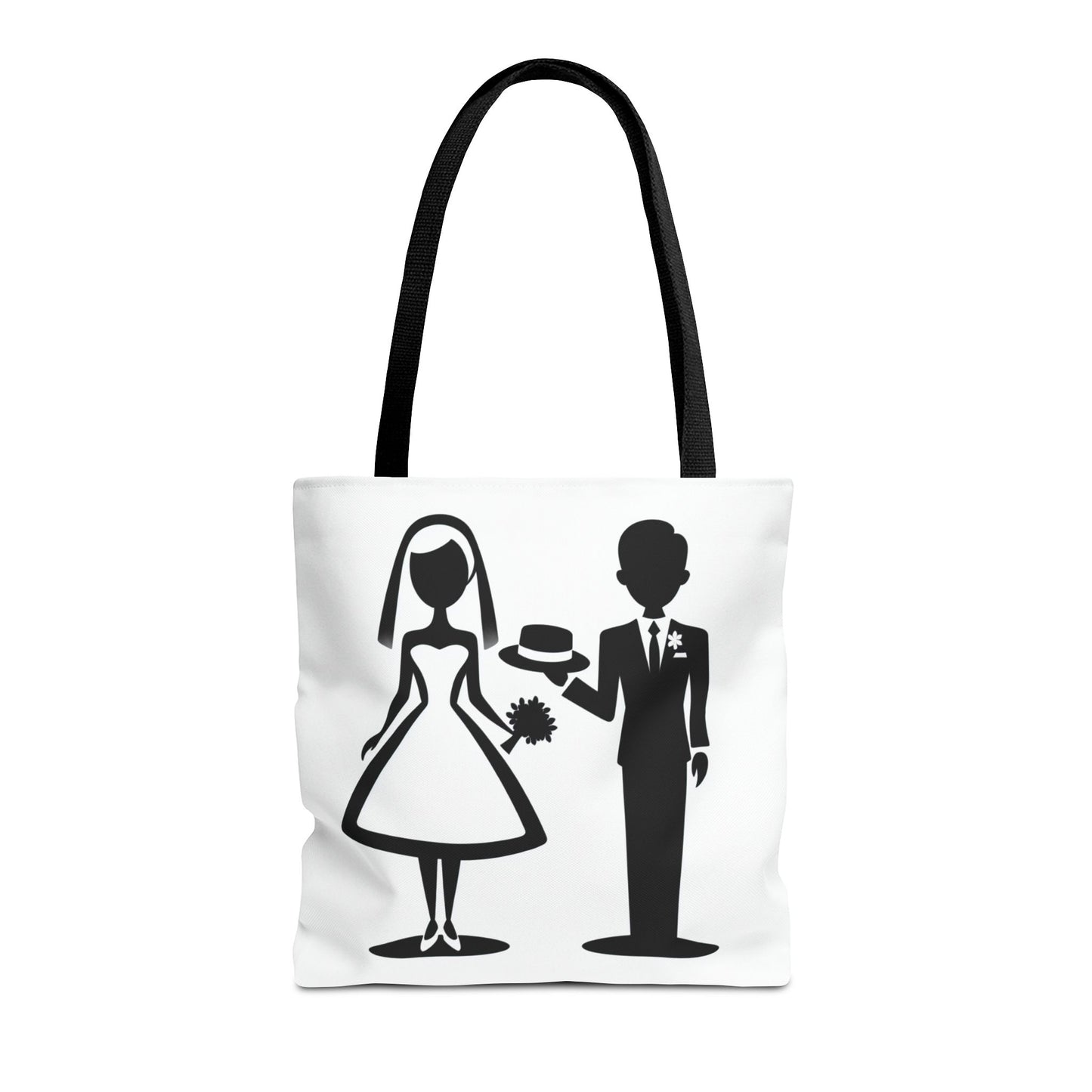 retro bride and groom Tote Bag