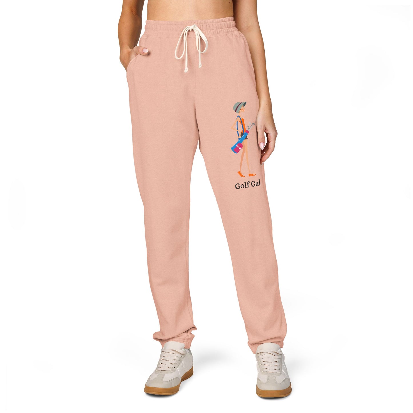 Golf Gal Garment-Dyed Fleece Sweatpants Poppy