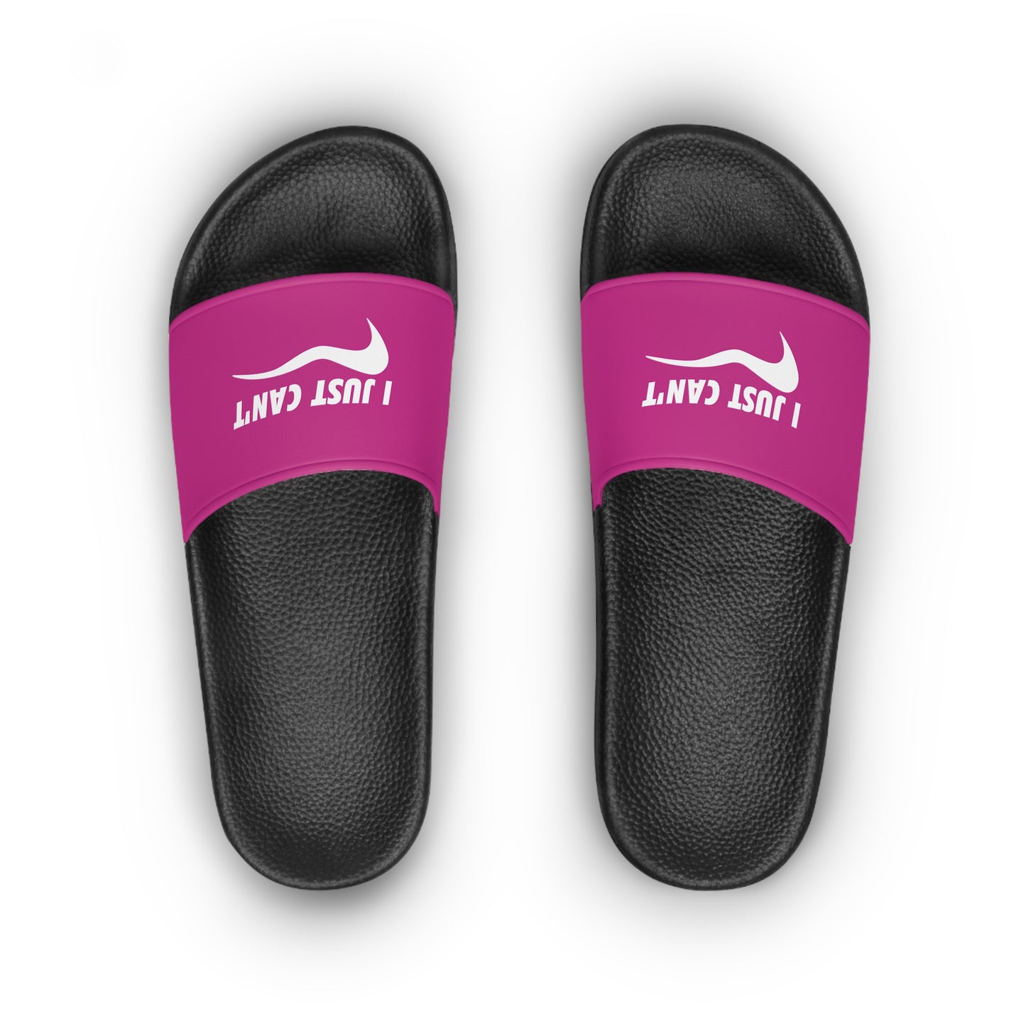 Hot Pink I Just Can't  Women's Slide Sandals