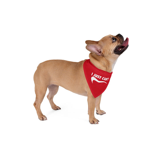 red I just can't Pet Bandana