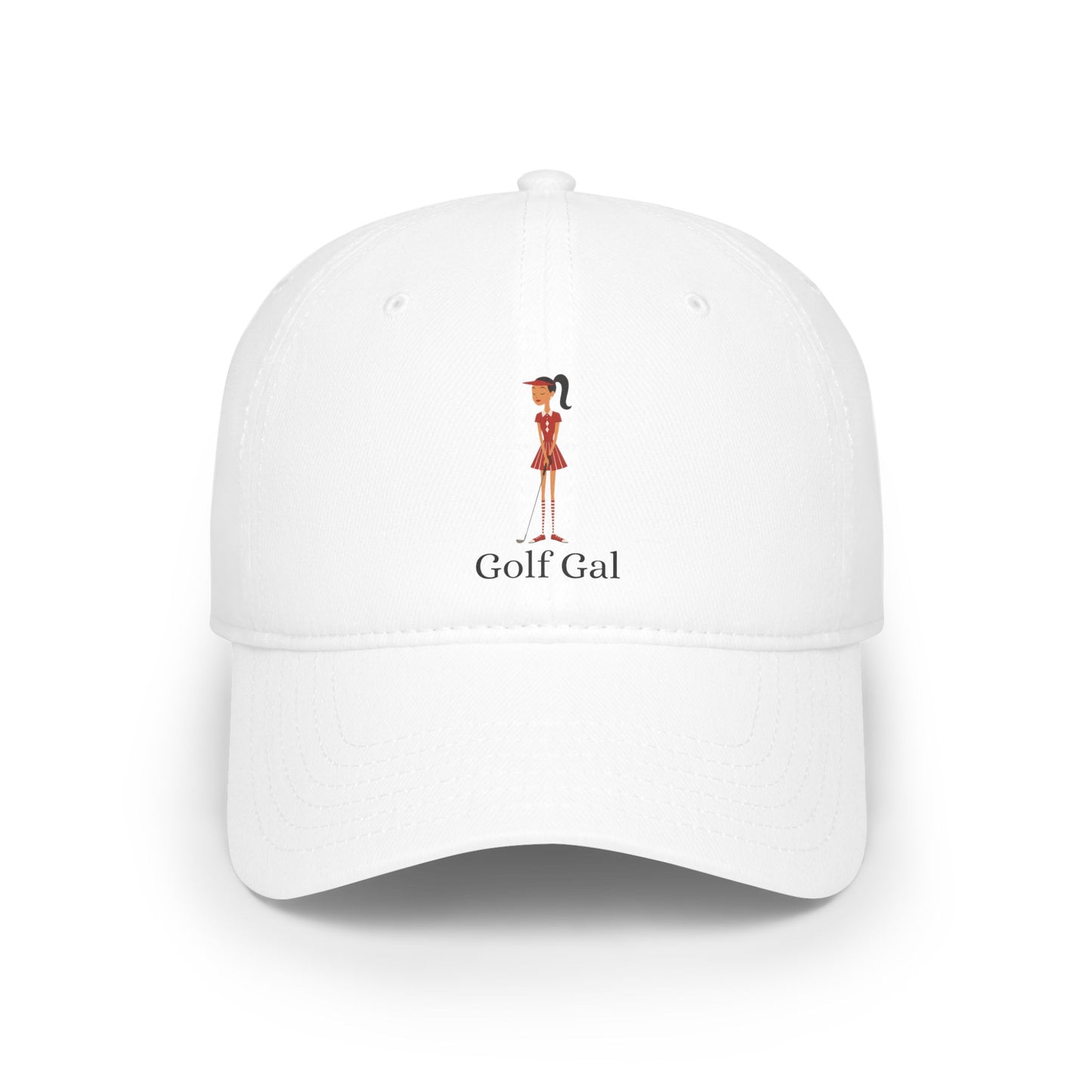 Golf Gal Low Profile Baseball Cap Ruby