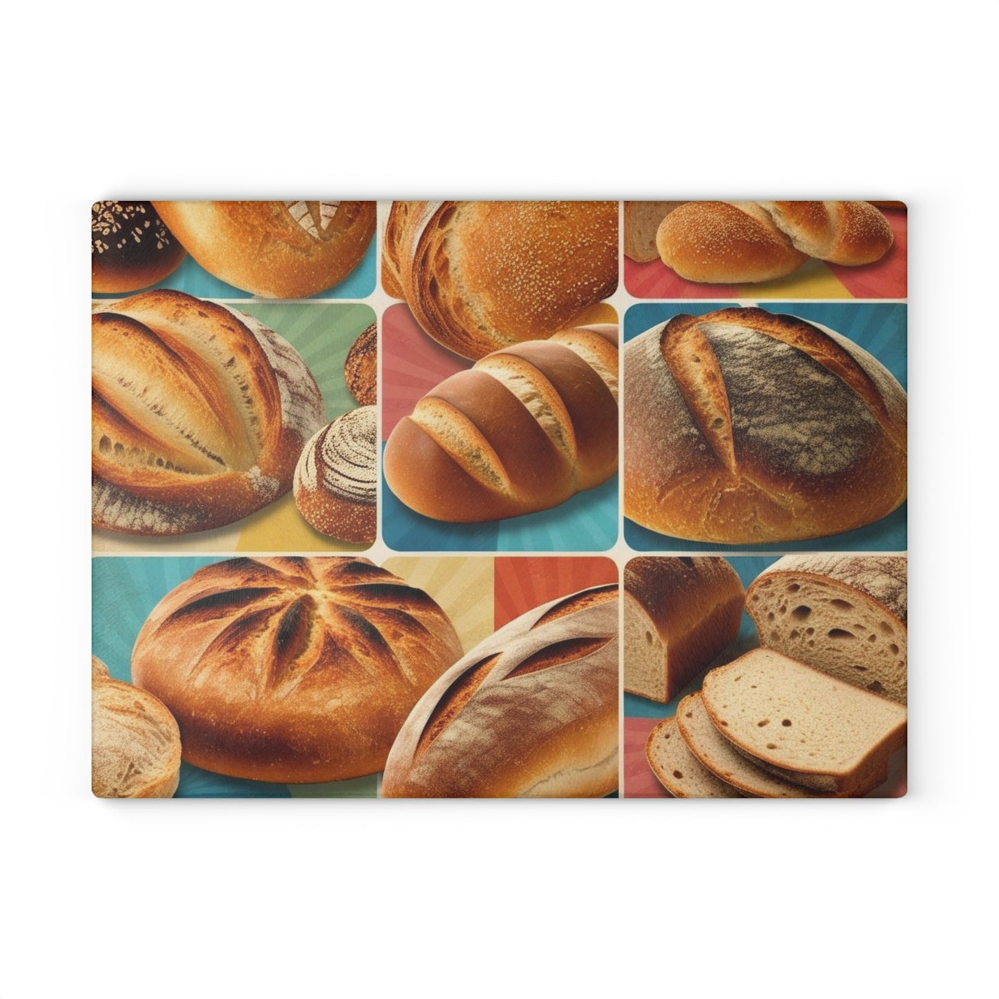 retro bread glass Cutting Board
