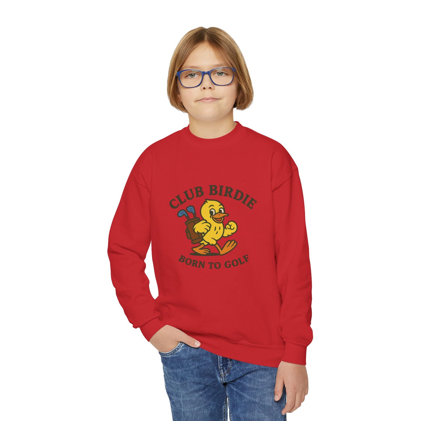 Club Birdie Born to Golf Youth Crewneck Sweatshirt