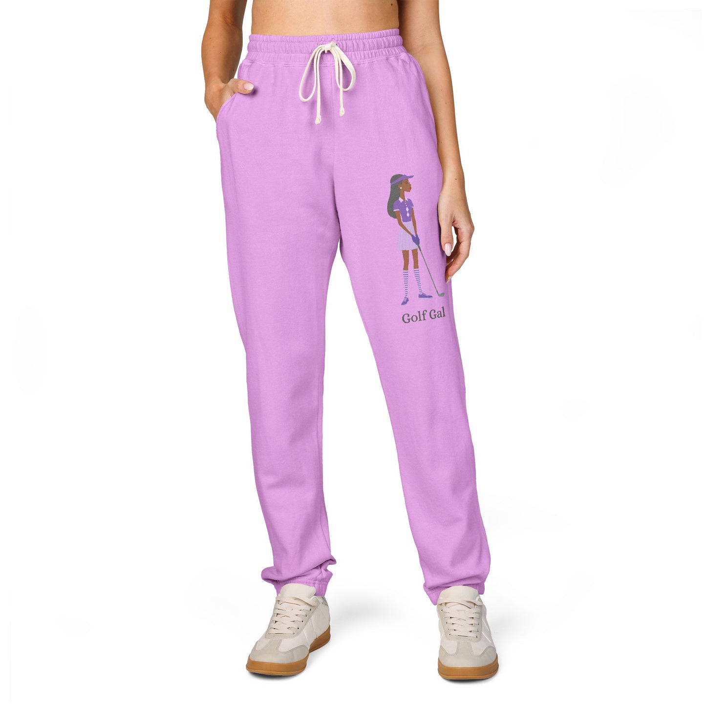 Golf Gal Garment-Dyed Fleece Sweatpants Violet