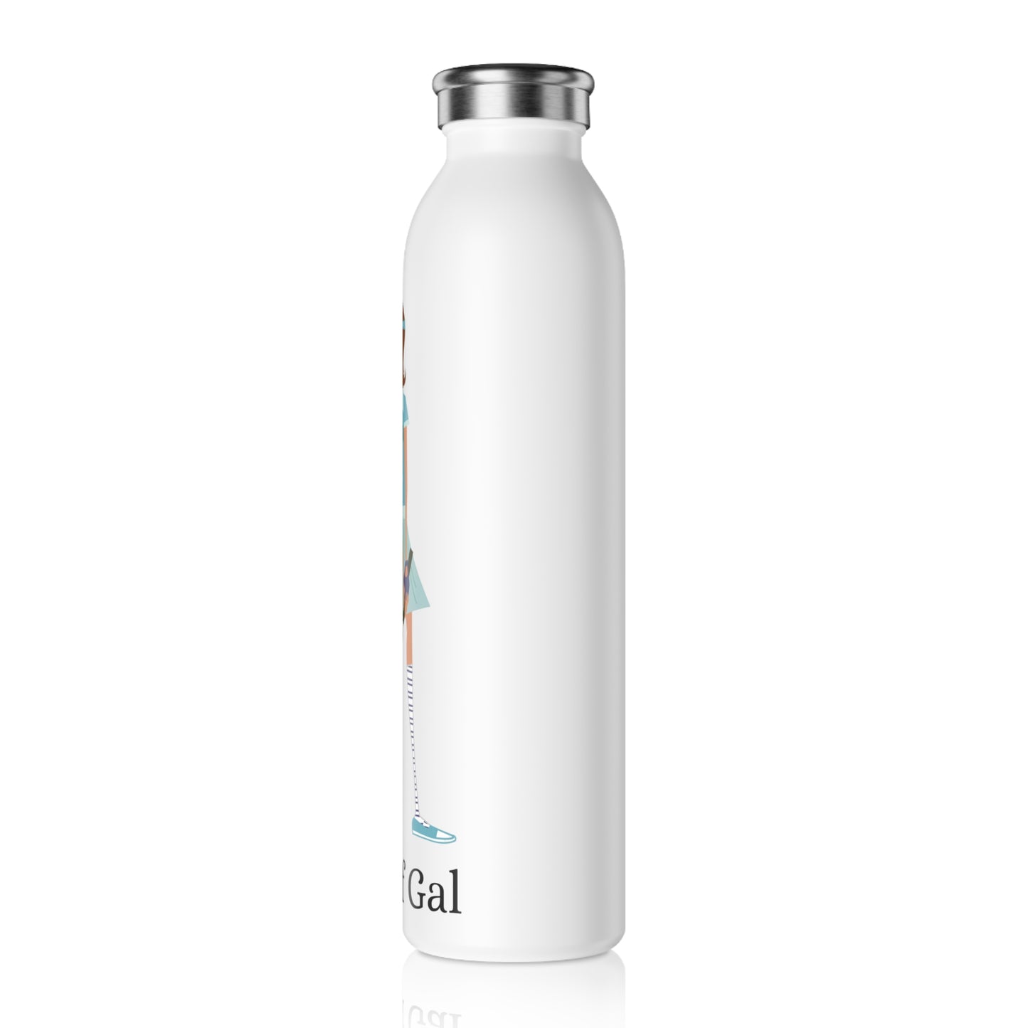 Golf Gal Slim Water Bottle Lily