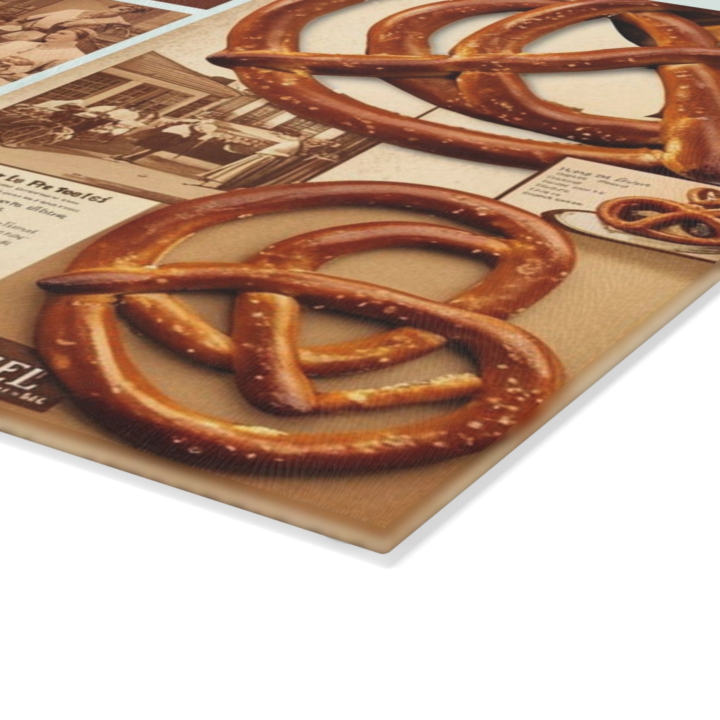 vintage pretzels glass Cutting Board