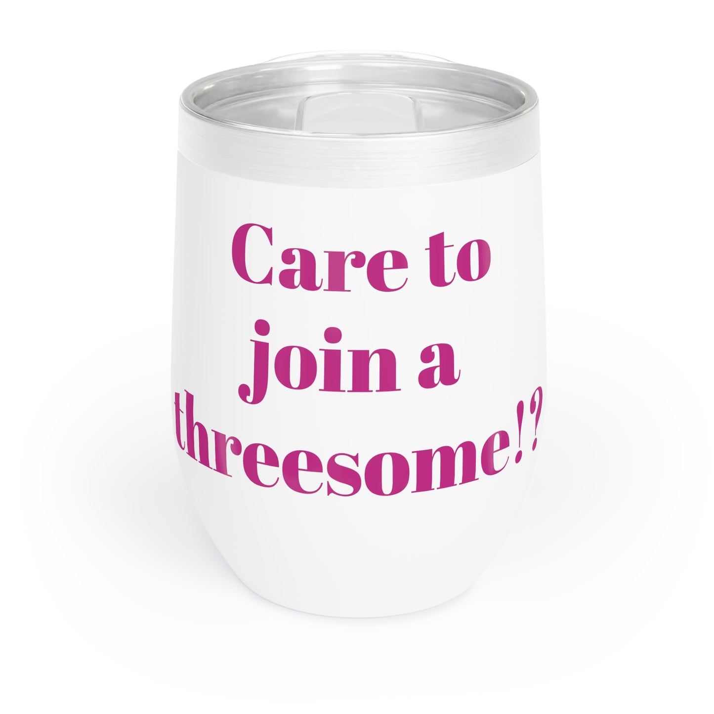 pink threesome golfl Wine Tumbler