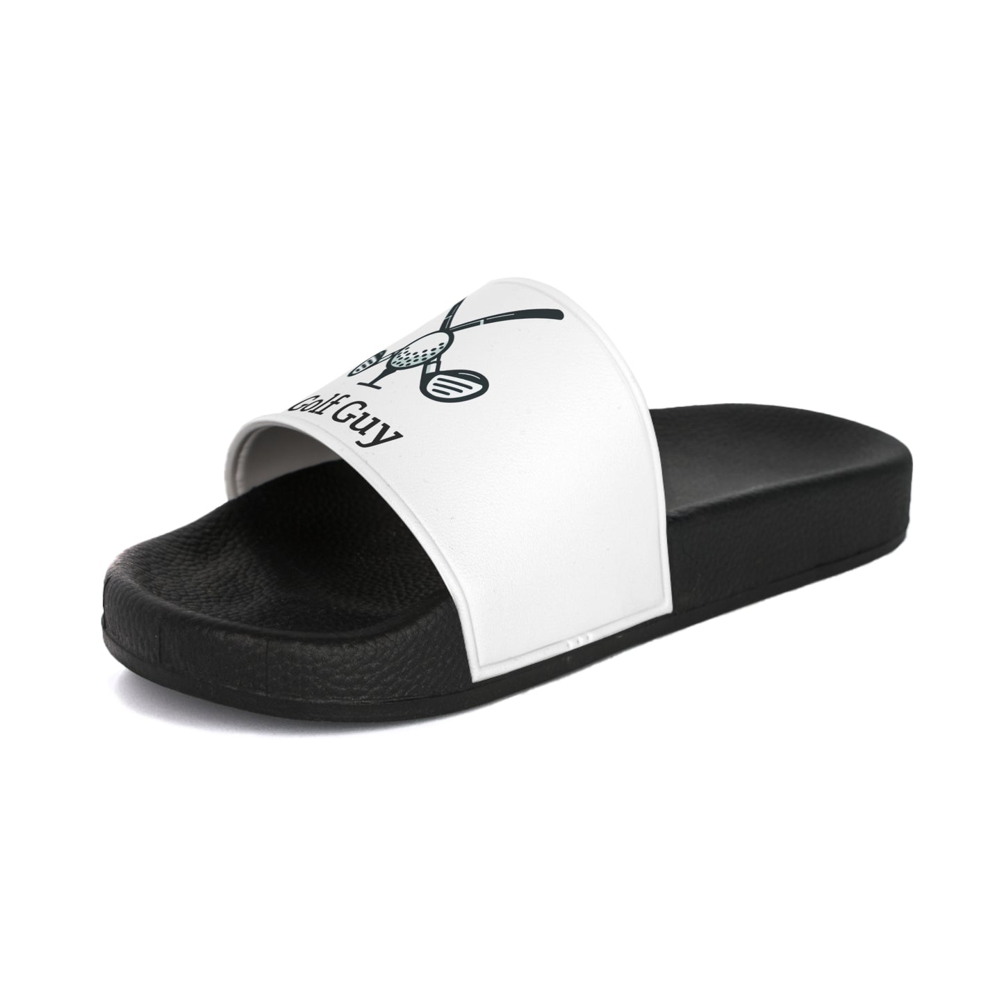 White Golf Guy Men's Slide Sandals