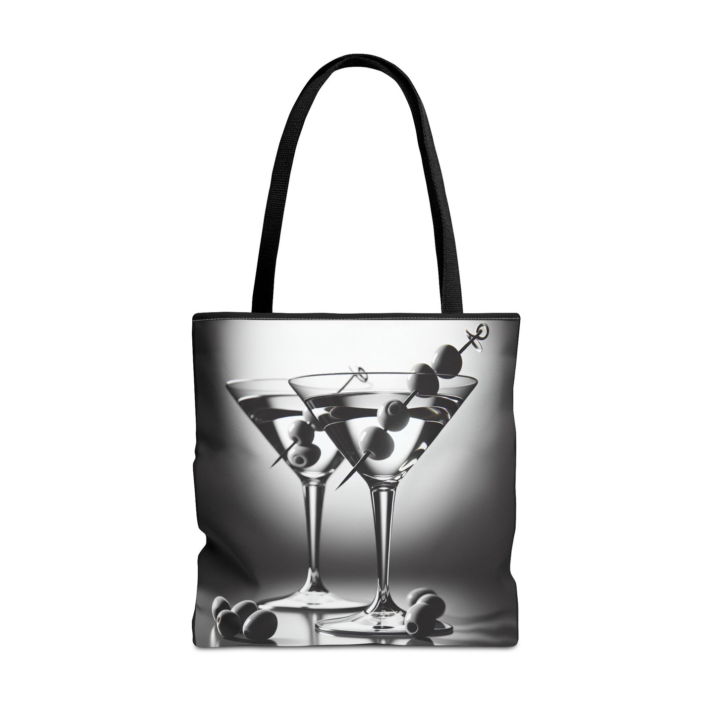 black and white martini glasses Tote Bag
