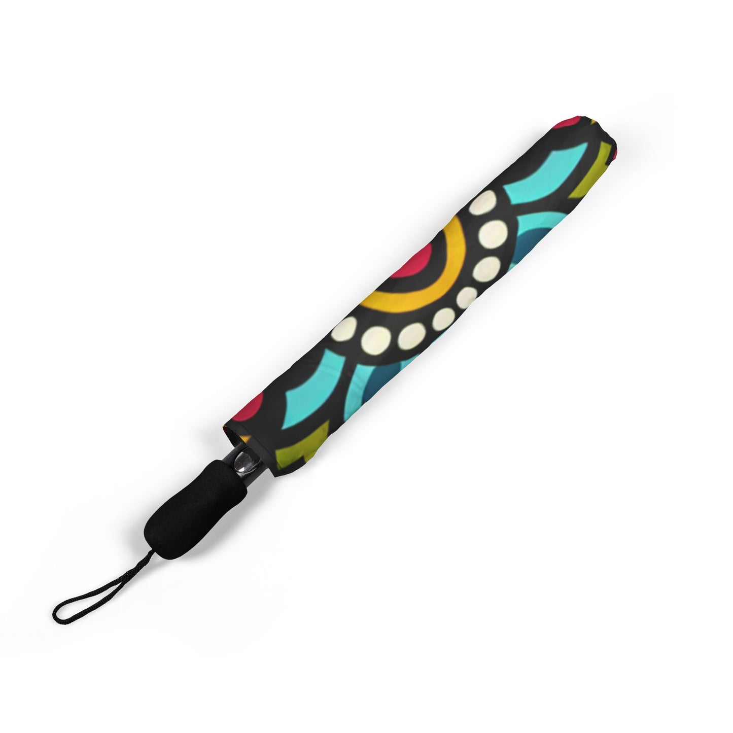 pop art mandala Umbrella - Semi-Automatic Foldable Design