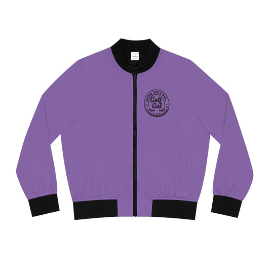 Purple Women's Golf Gal Bomber Jacket