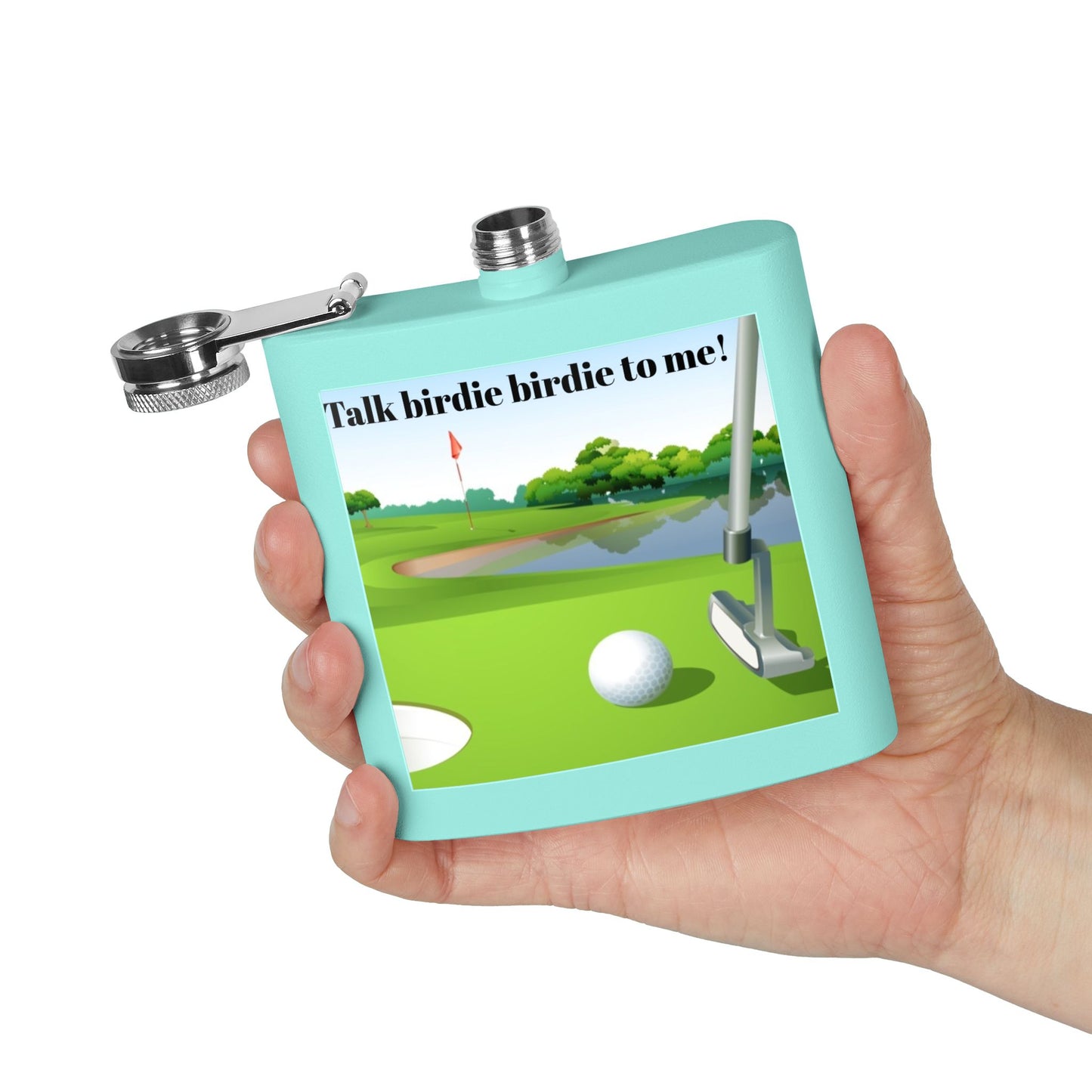 Talk Birdie to Me Sleek Stainless Steel Flask