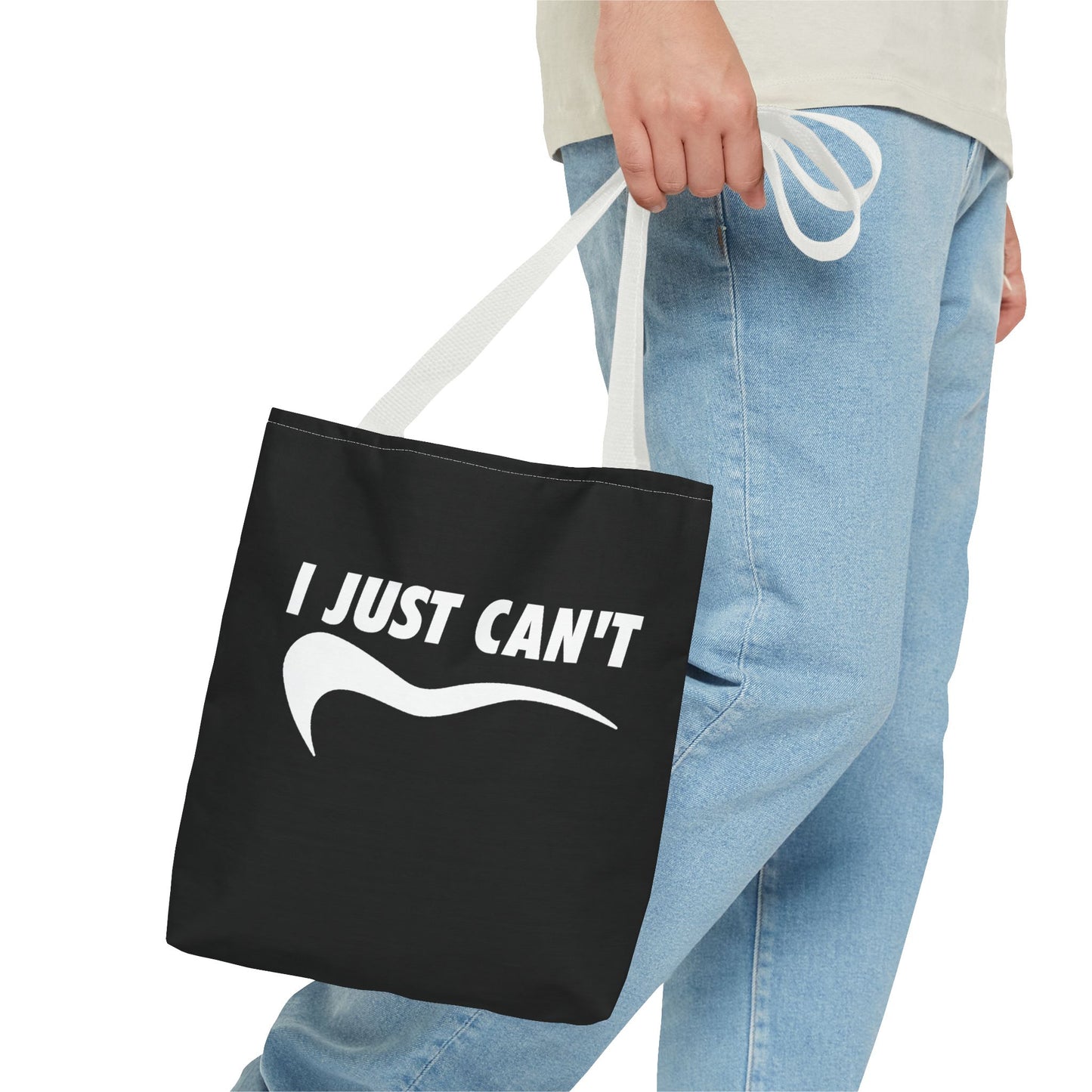 Black I just can't Tote Bag