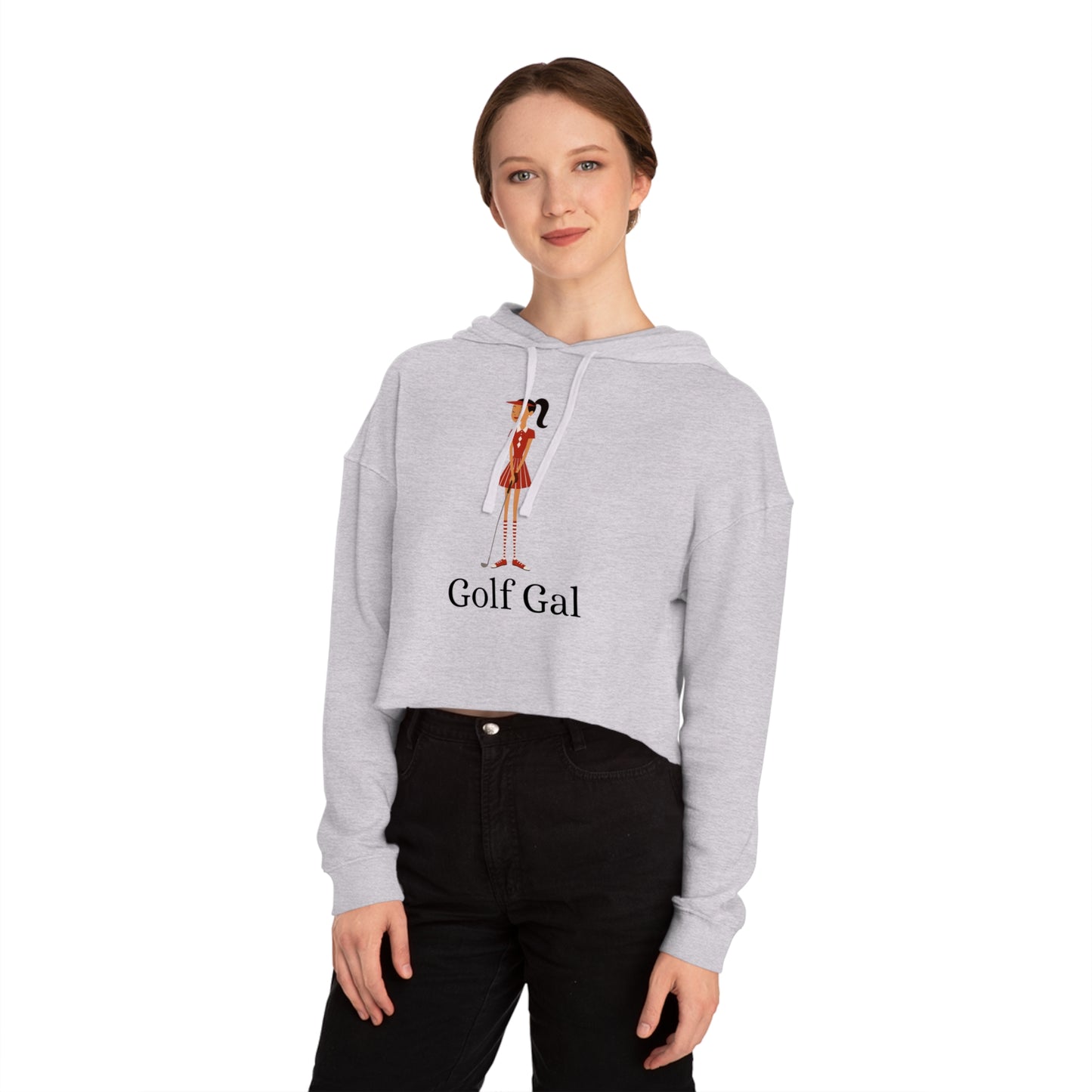 Golf Gal Women's Cropped Sweatshirt Ruby