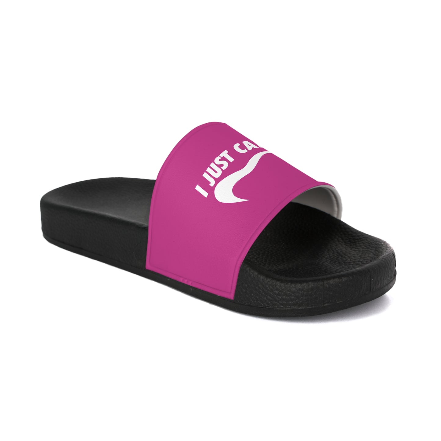 Hot Pink I Just Can't  Women's Slide Sandals