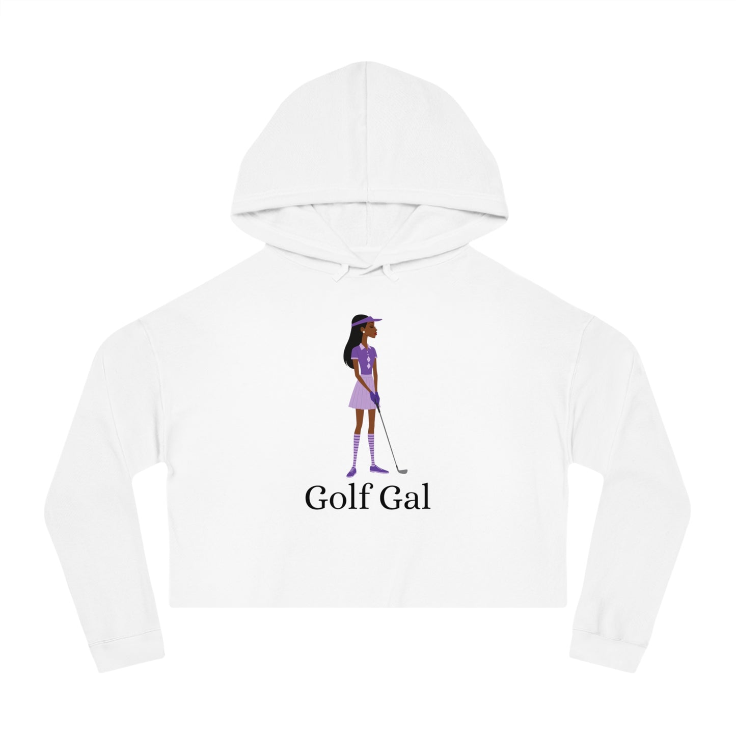 Golf Gal Women's Cropped Sweatshirt Violet