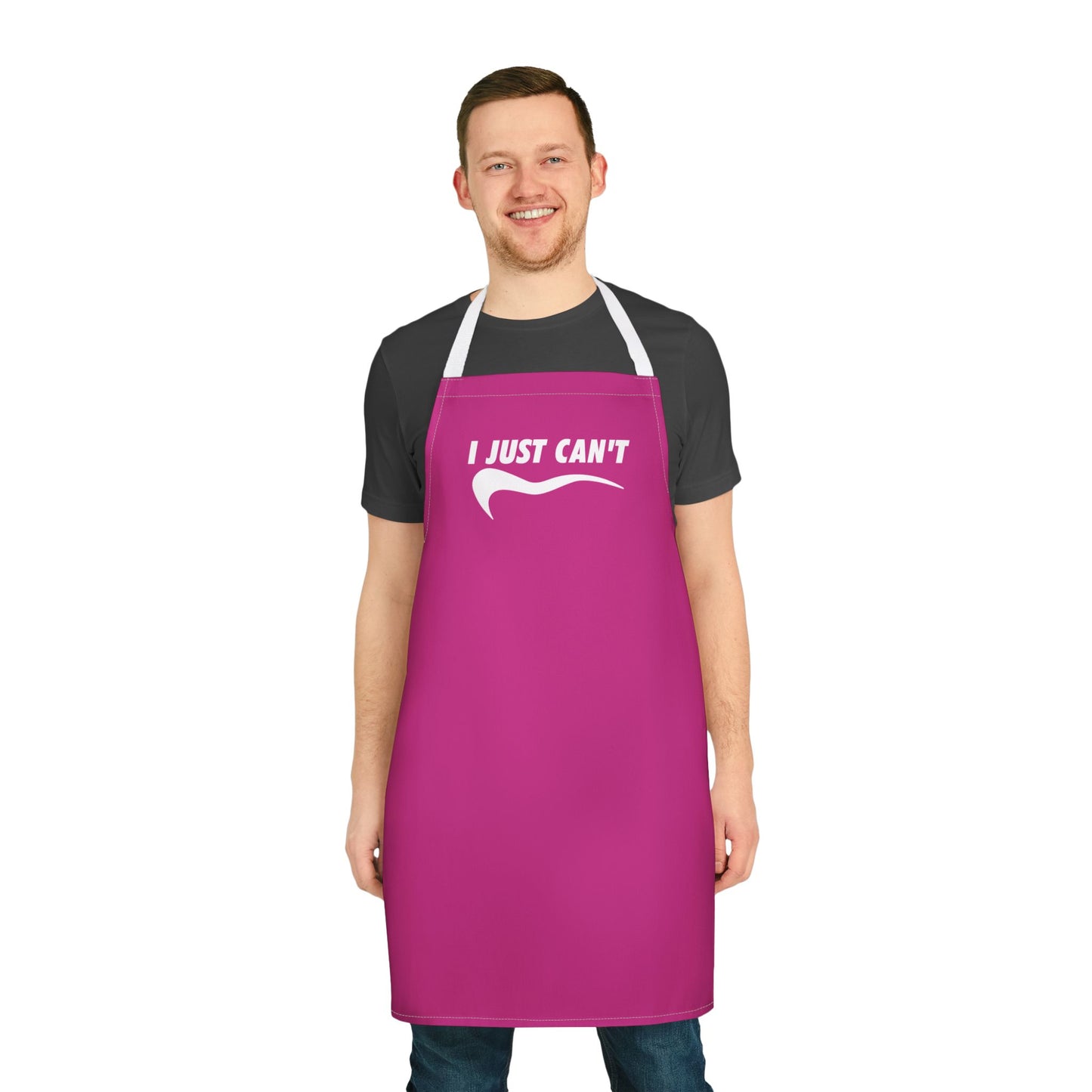 hot pink  I just Can't  Apron