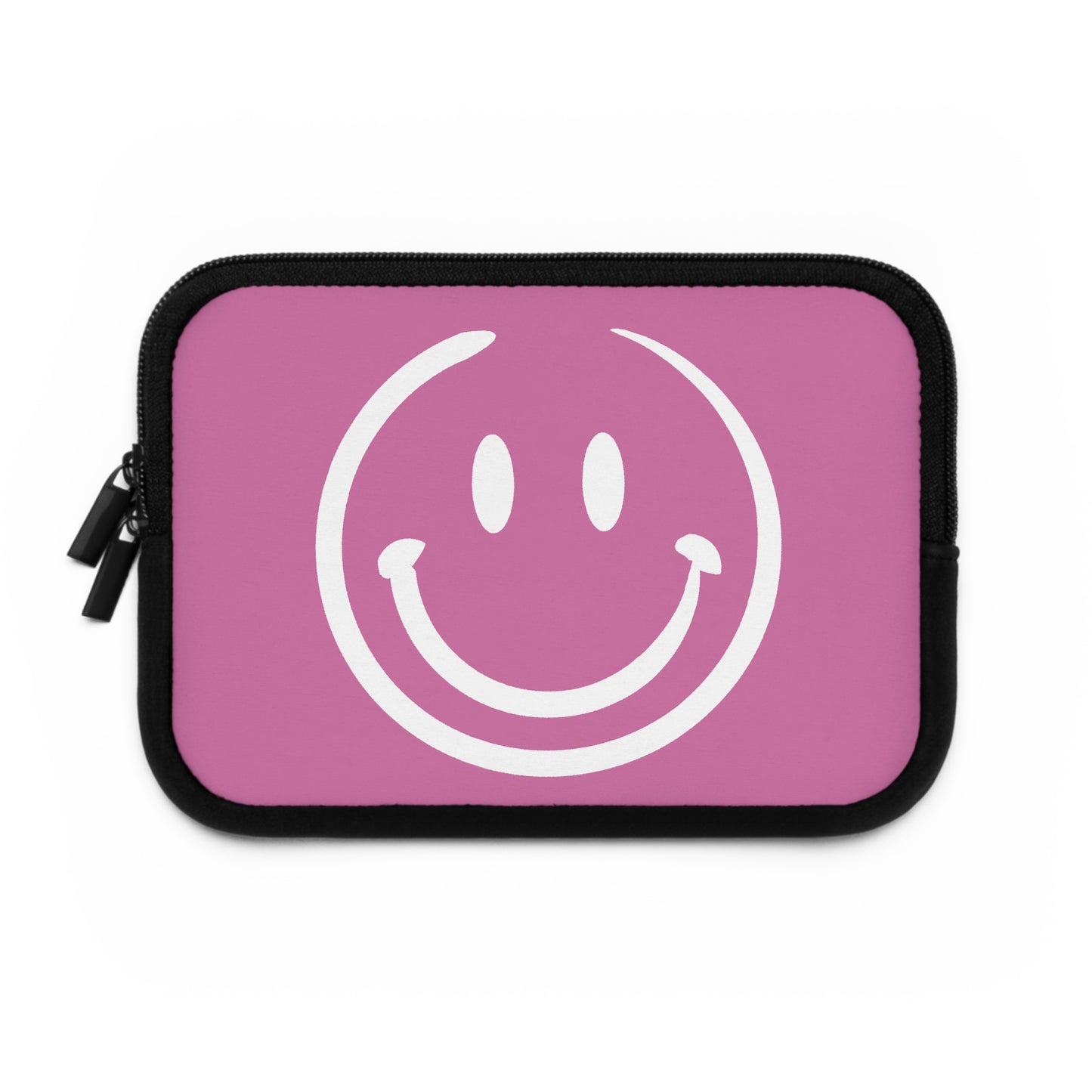 pink with white smiley face Laptop Sleeve