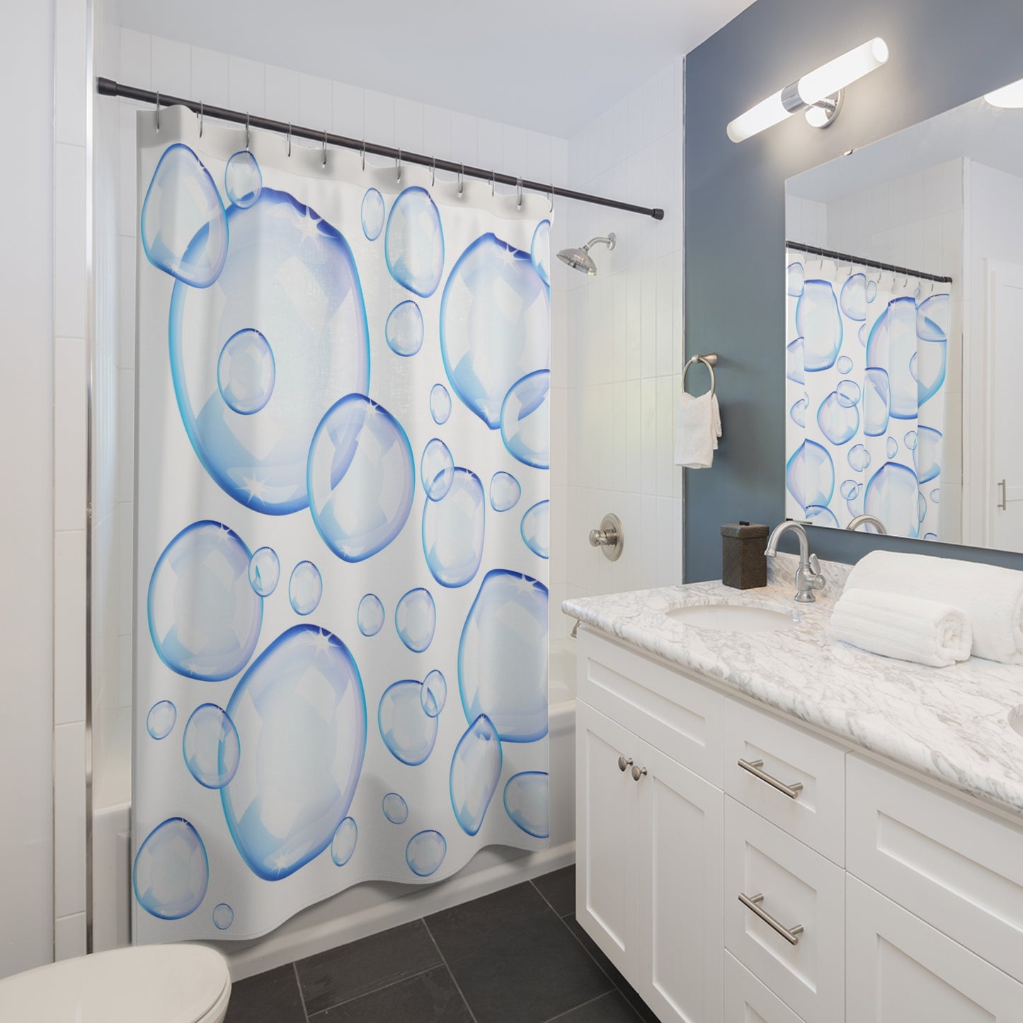 Bubbles Shower Curtains