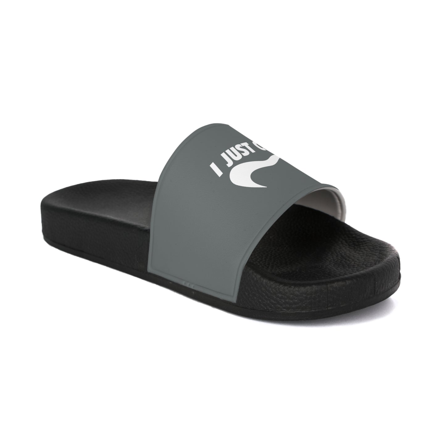 Grey I Just Can't Men's Slide Sandals