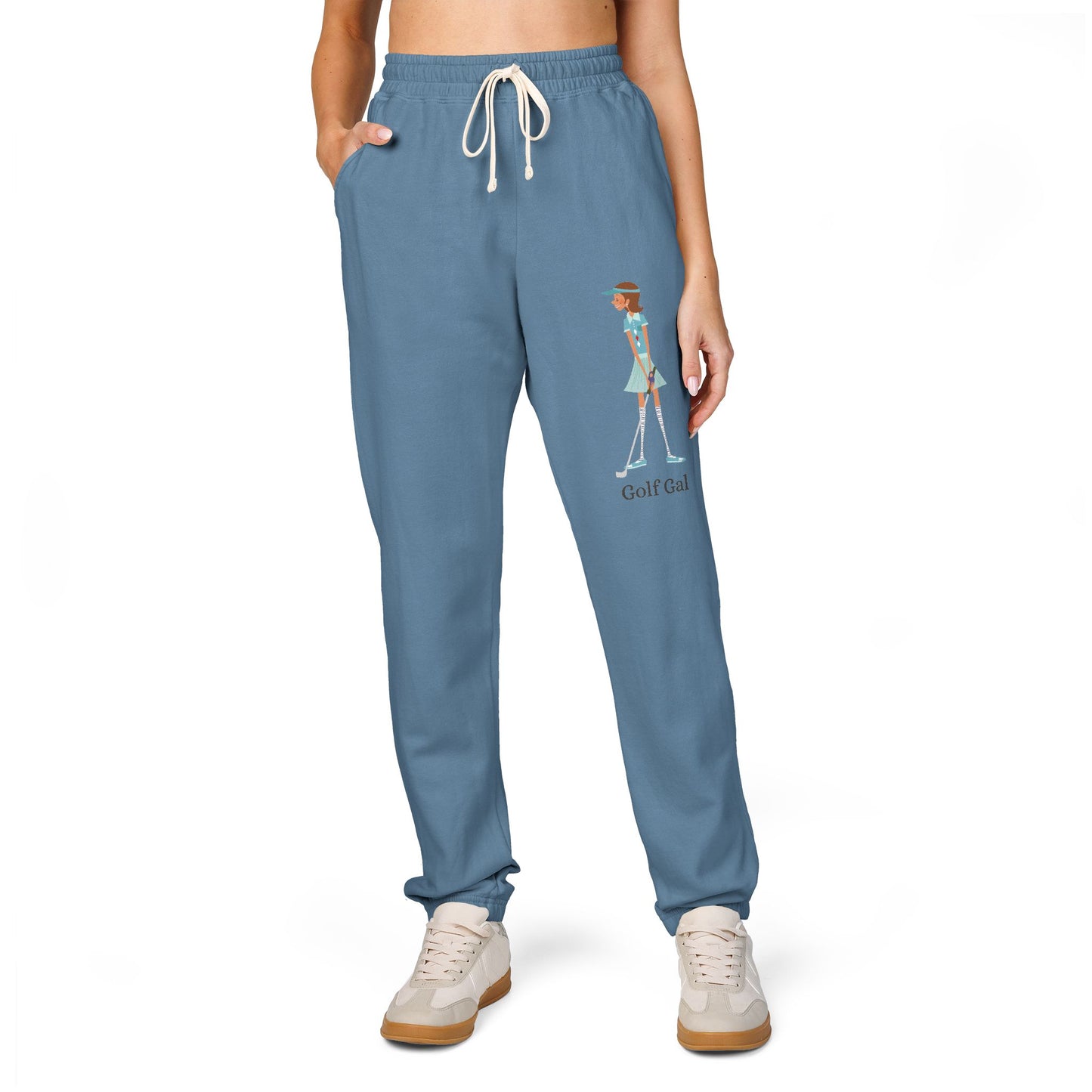 Golf Gal Garment-Dyed Fleece Sweatpants Ruby