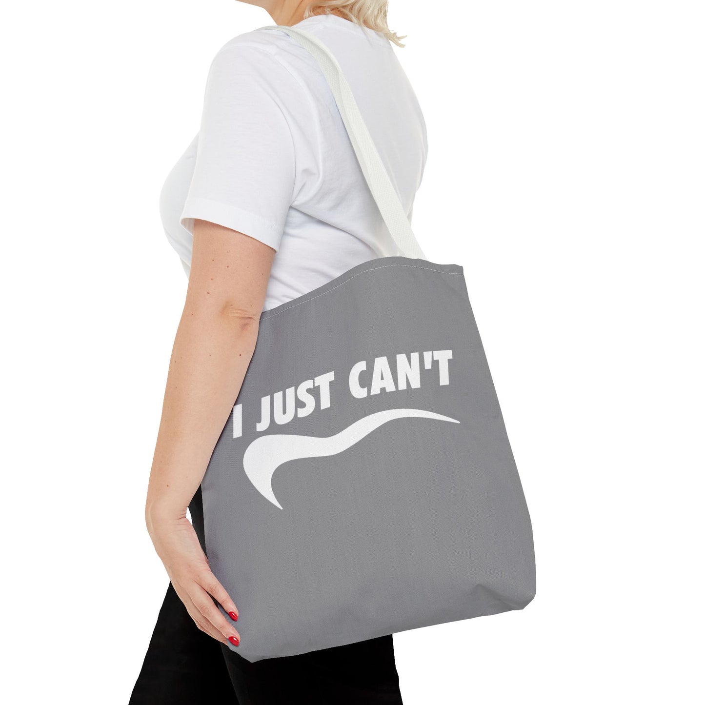 Gray I just can't Tote Bag