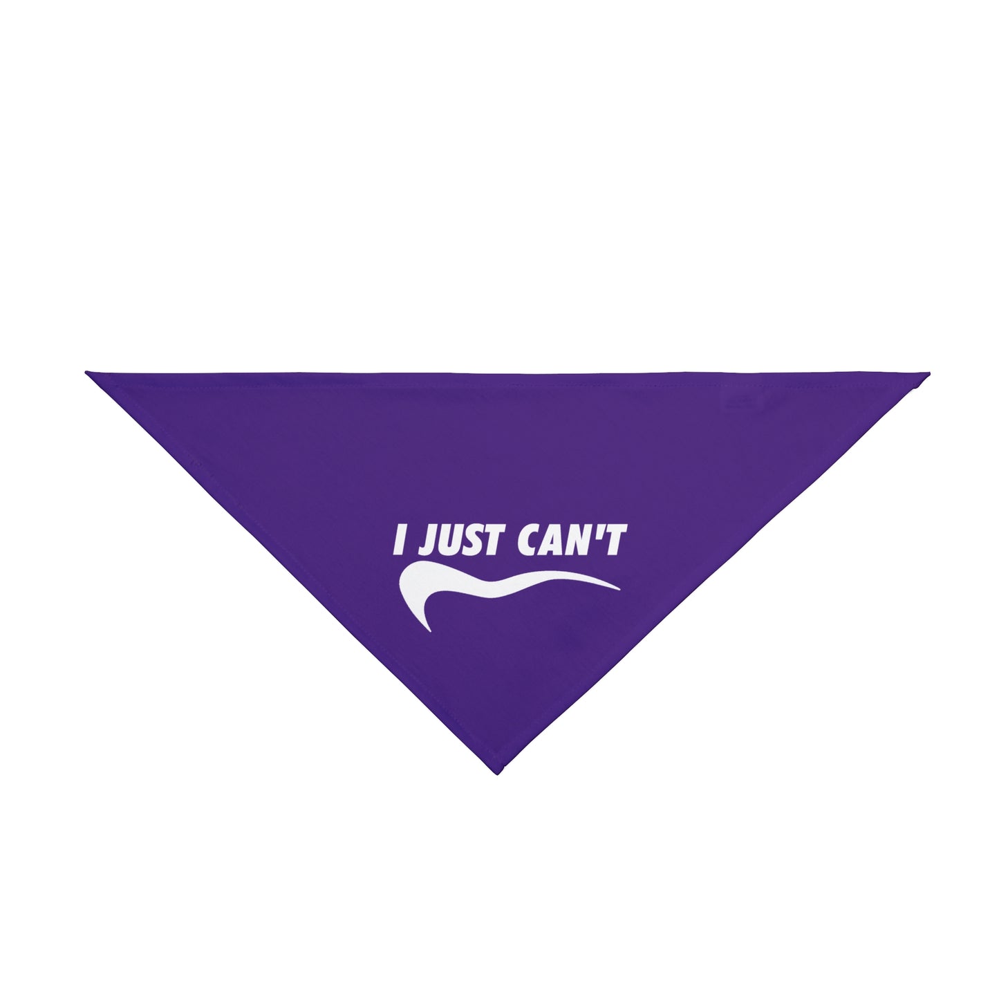purple I just can't Pet Bandana