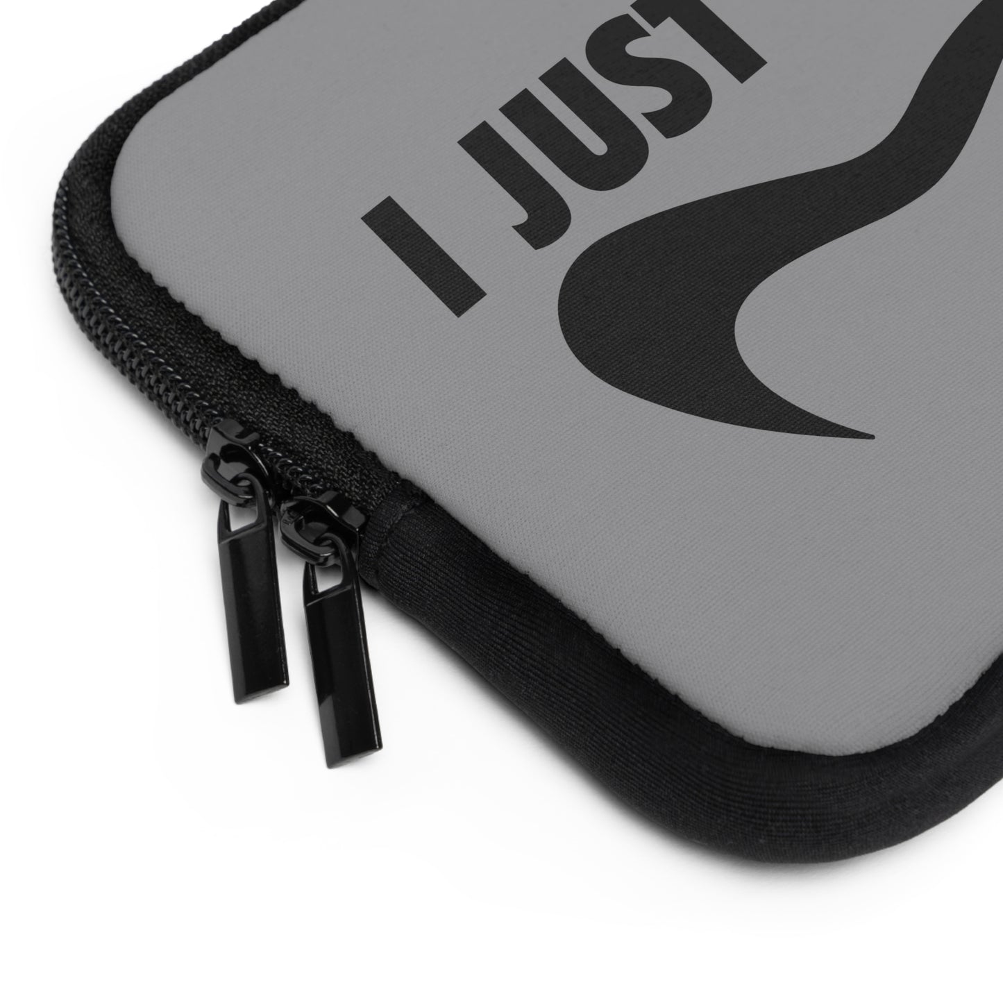 Charcoal gray with black i just can't Laptop Sleeve