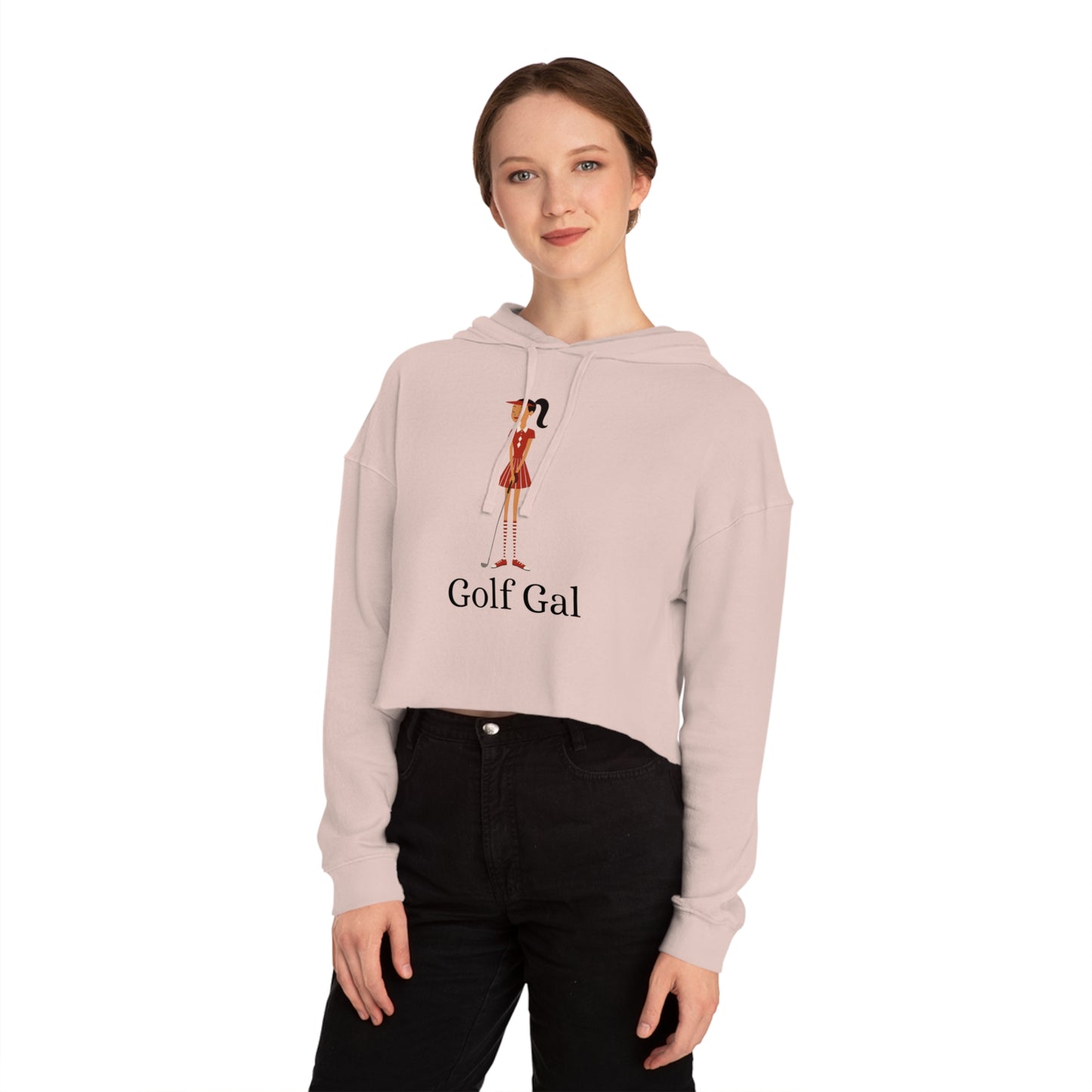 Golf Gal Women's Cropped Sweatshirt Ruby